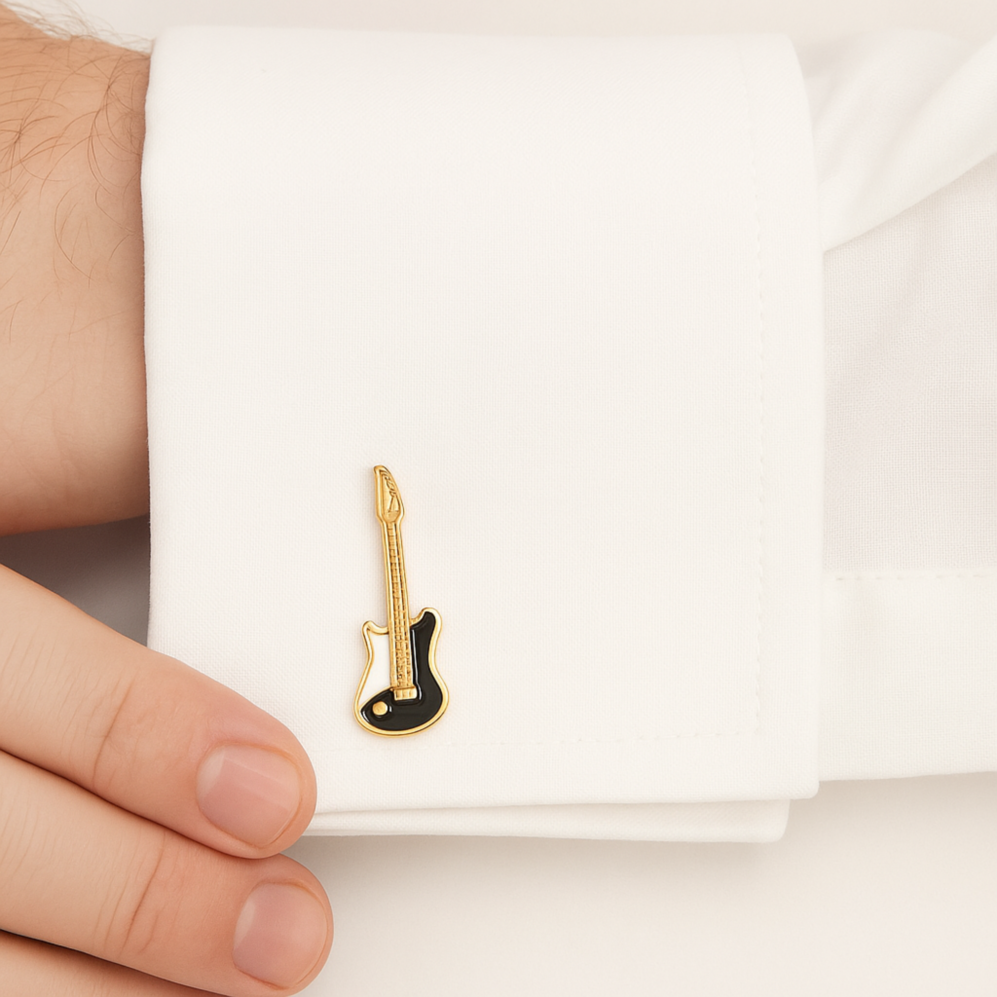 Golden Rock – Electric Guitar Cufflinks Story