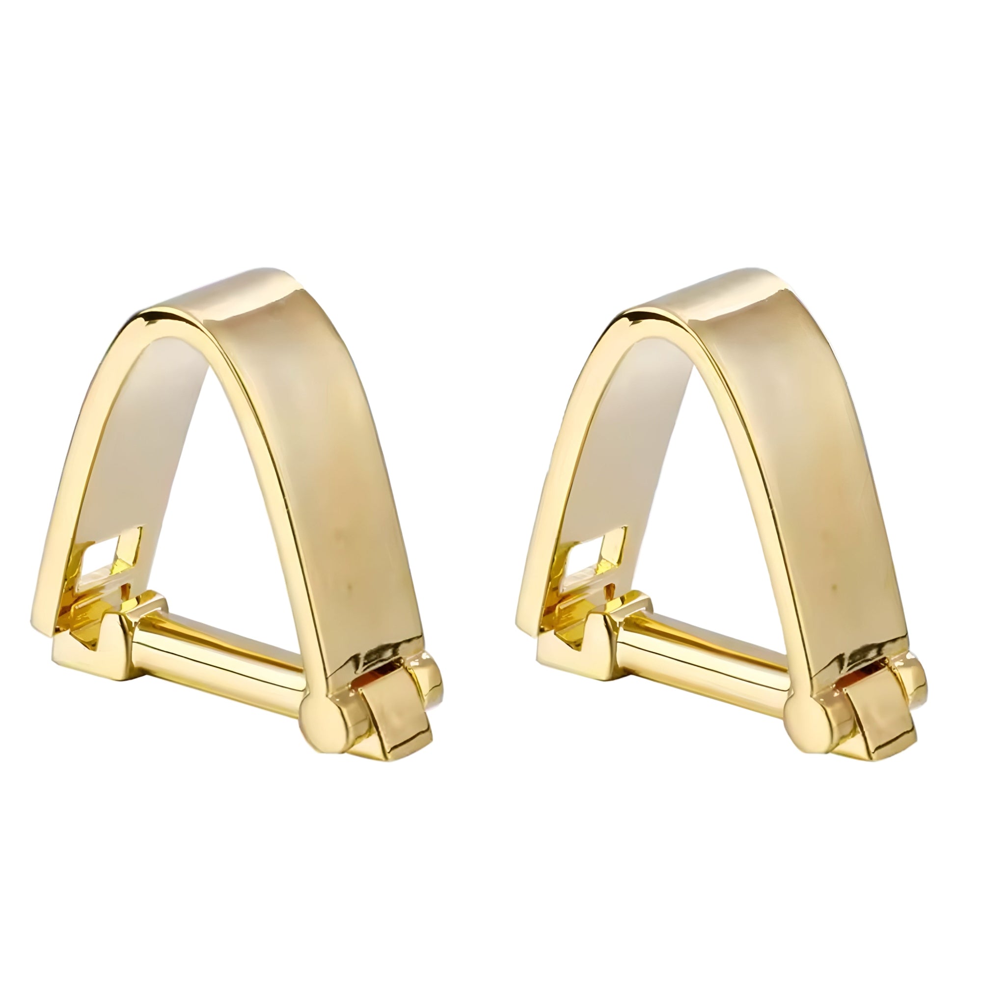 Arch-Frame Golden Cufflinks