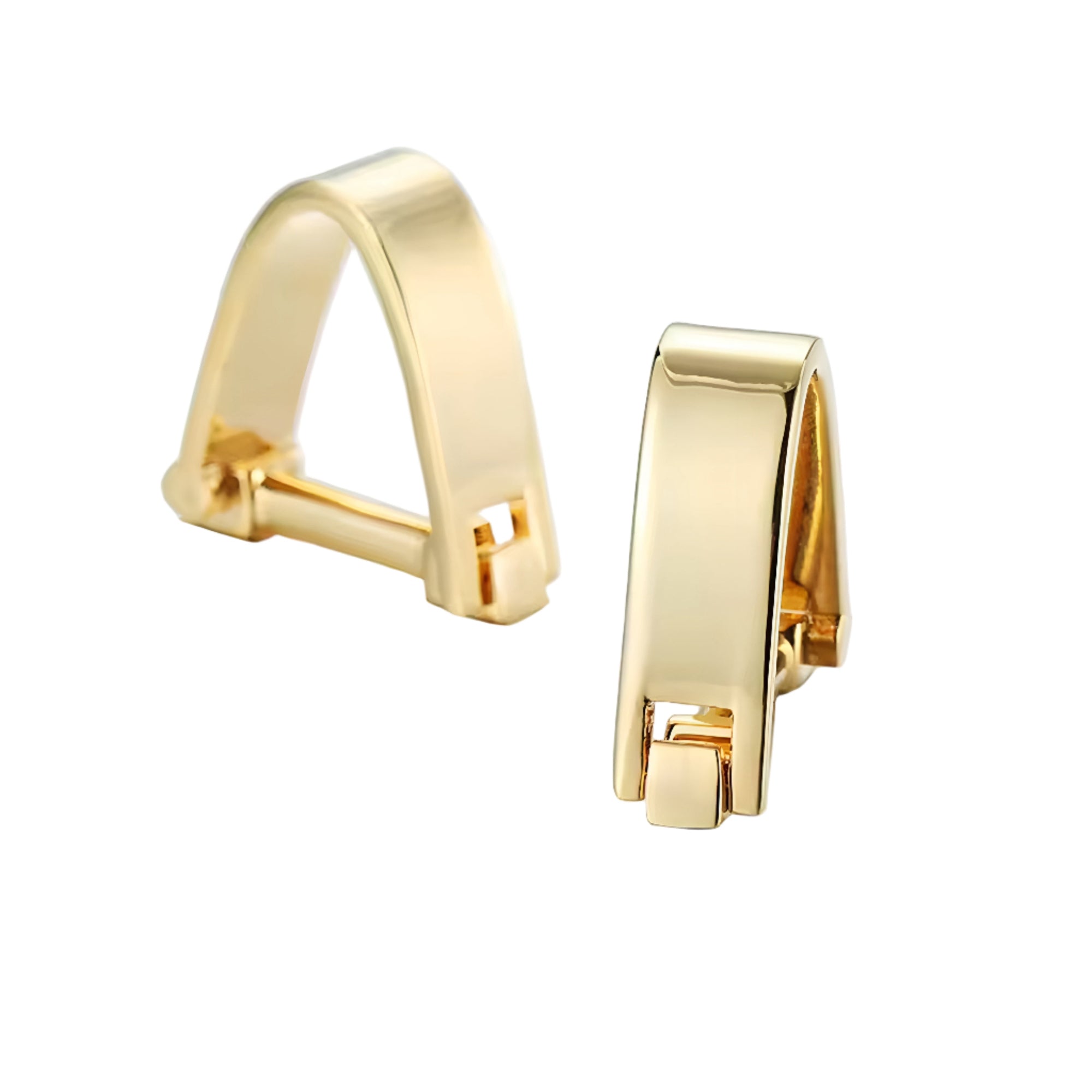 Arch-Frame Golden Cufflinks