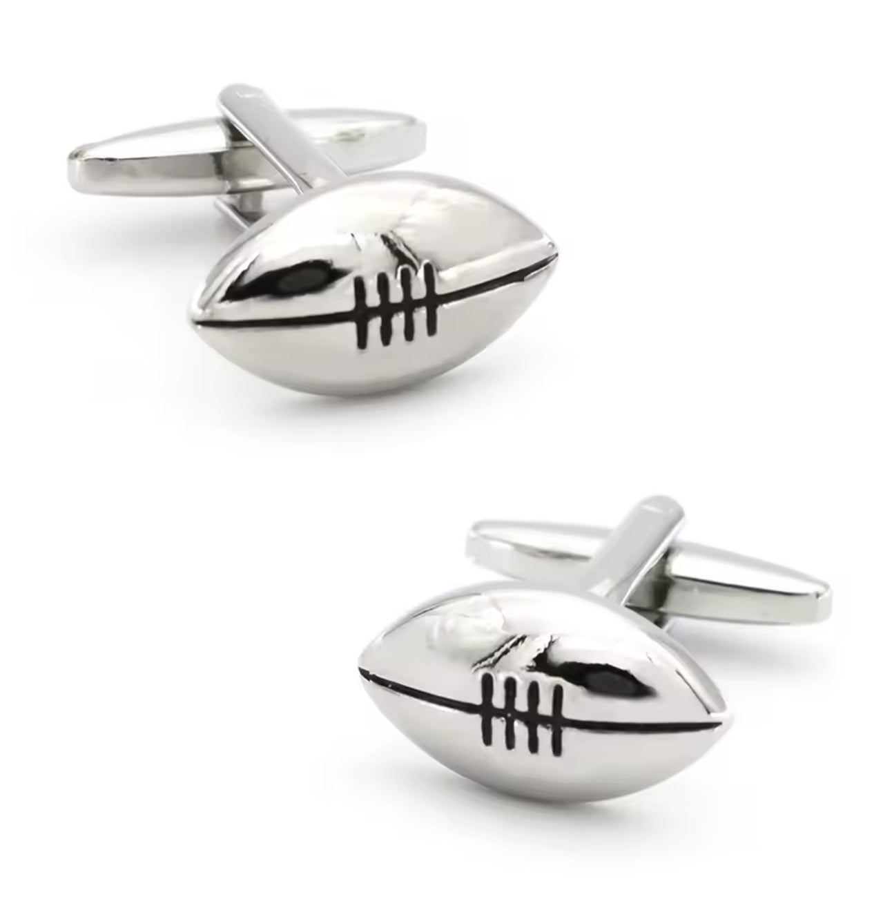 Silver Gridiron Cufflinks