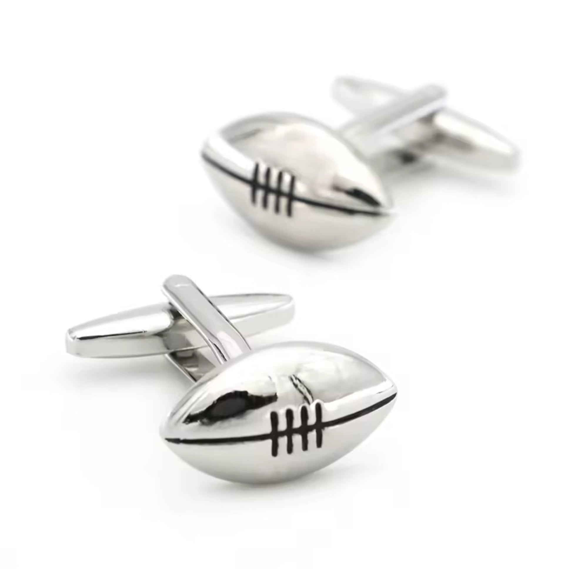 Silver Gridiron Cufflinks