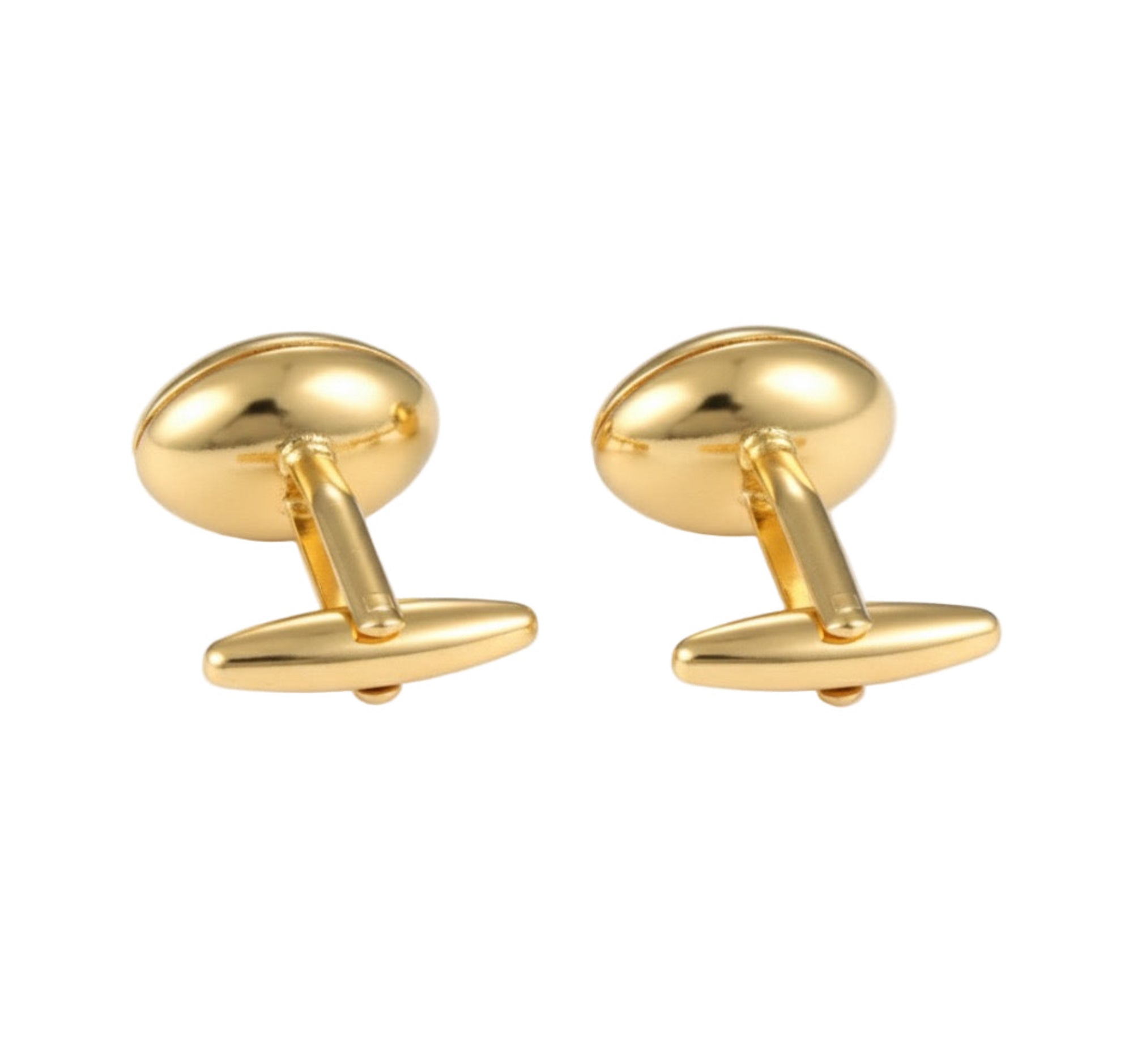 Golden Touchdown – Football Cufflinks