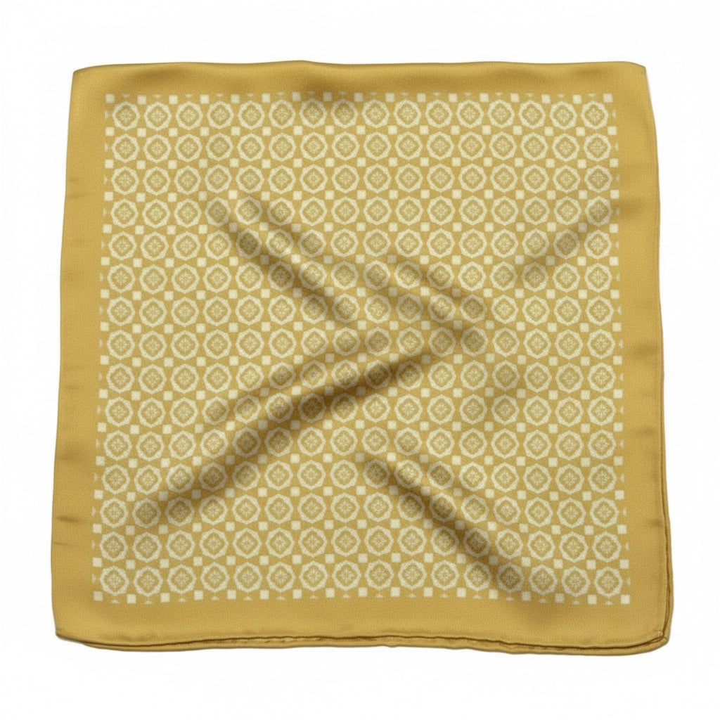 Golden Ratio Silk Pocket Square - Where Geometry Meets Warmth