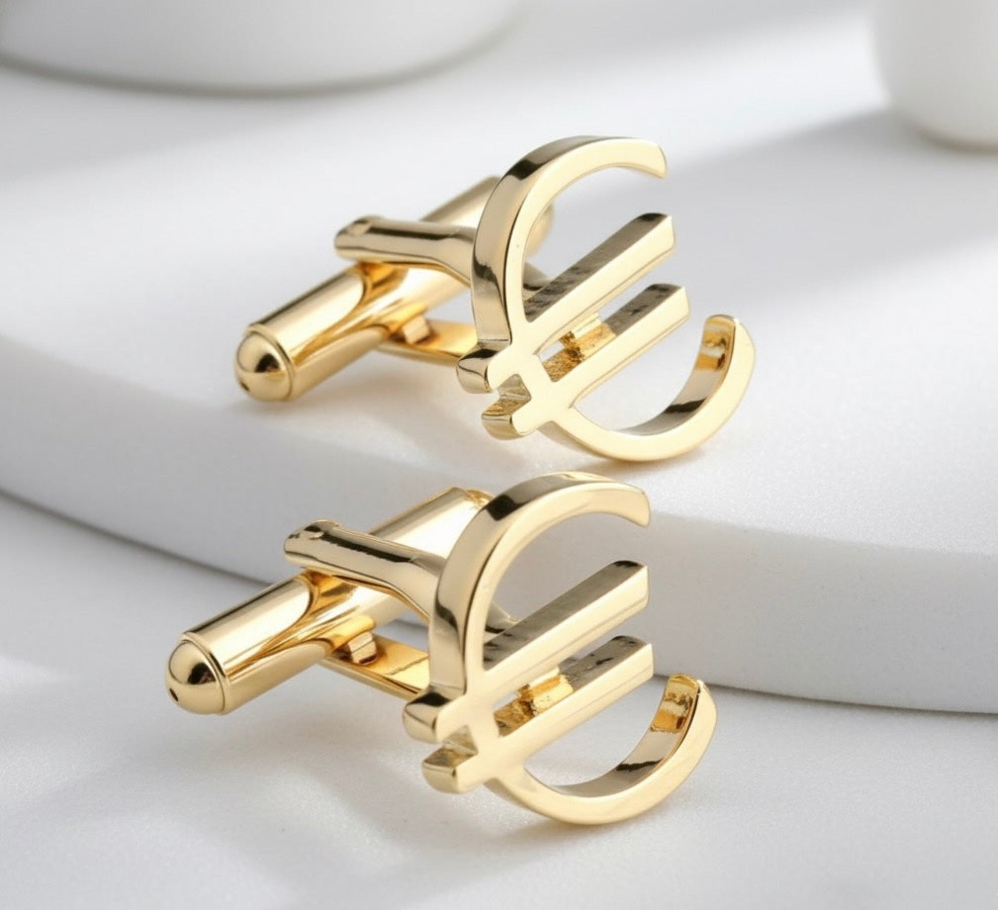 Euro Gold Cufflinks — The Luxury of Influence.