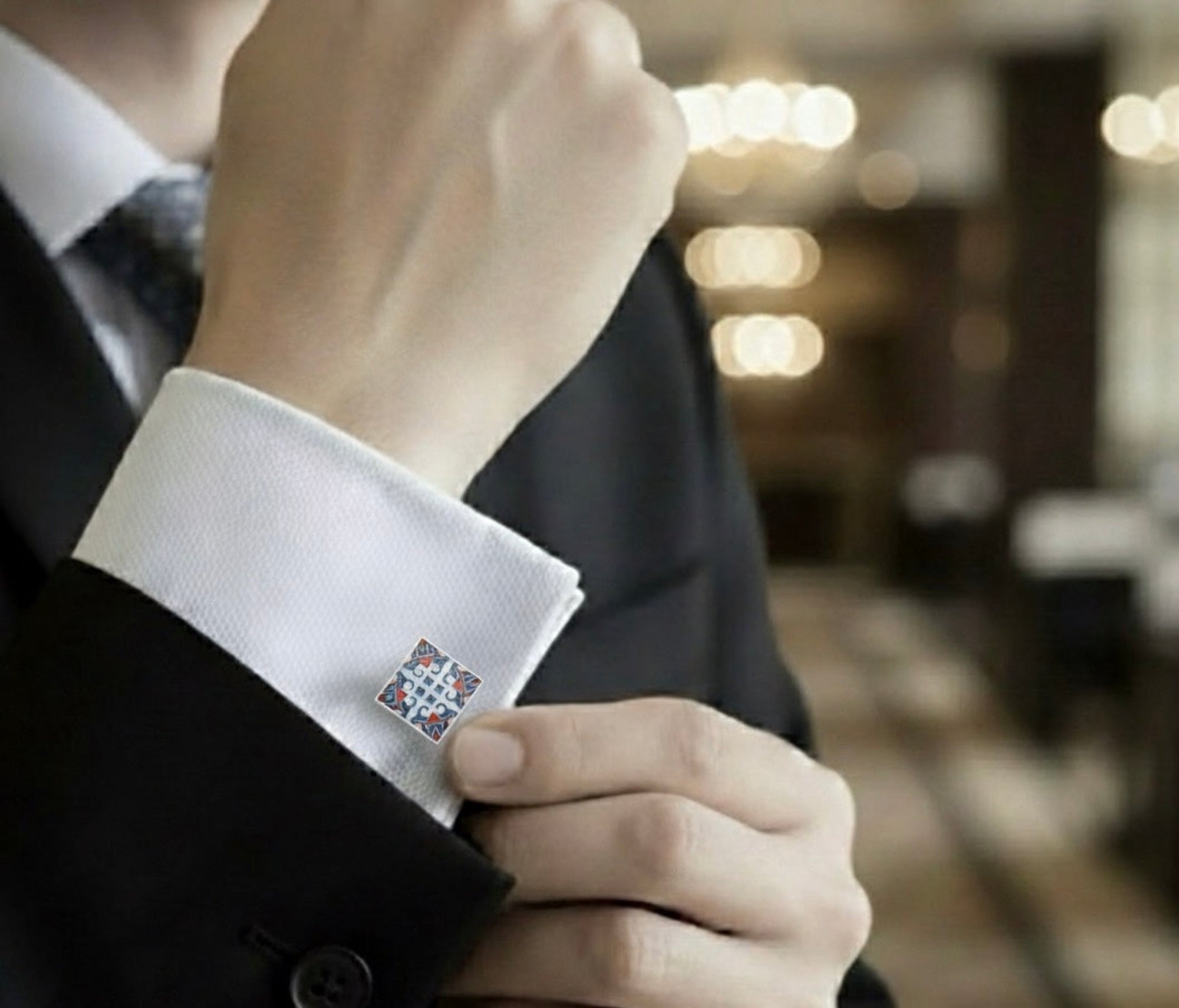 “Regal Mosaic Cufflinks”