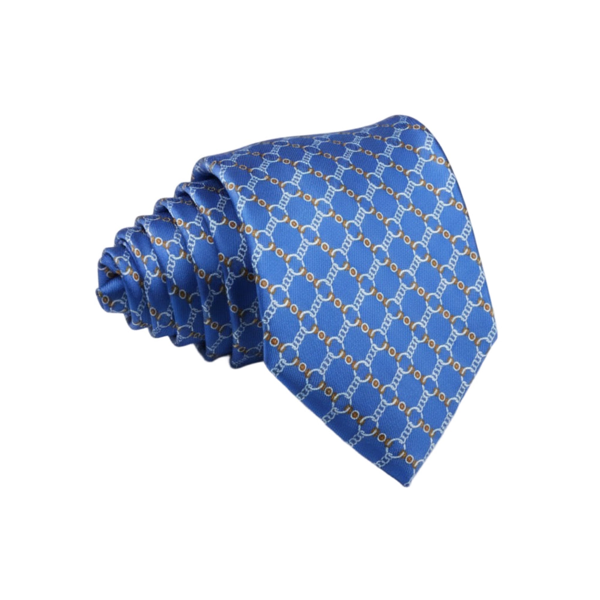 The Sky Grid Silk Necktie