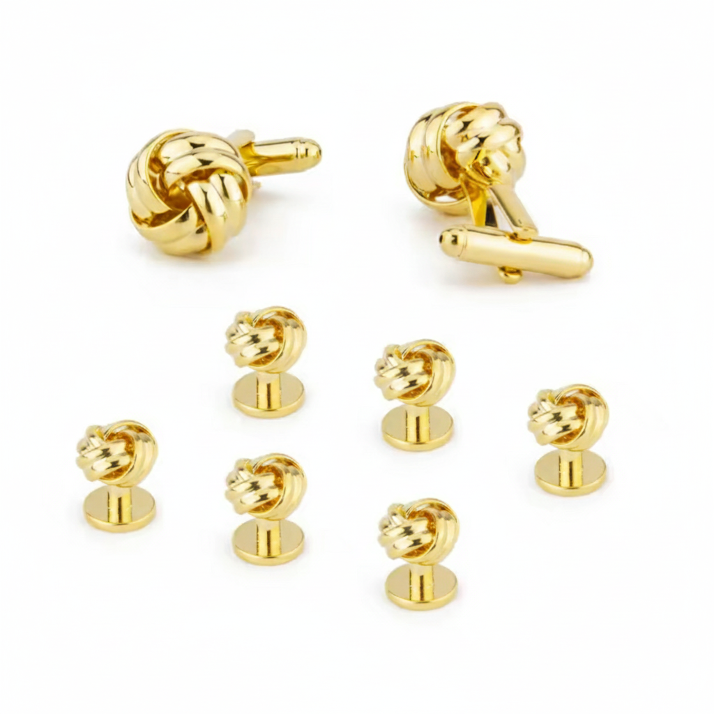 The Knot Cufflinks Collection — Gold ( Gift Box Included )