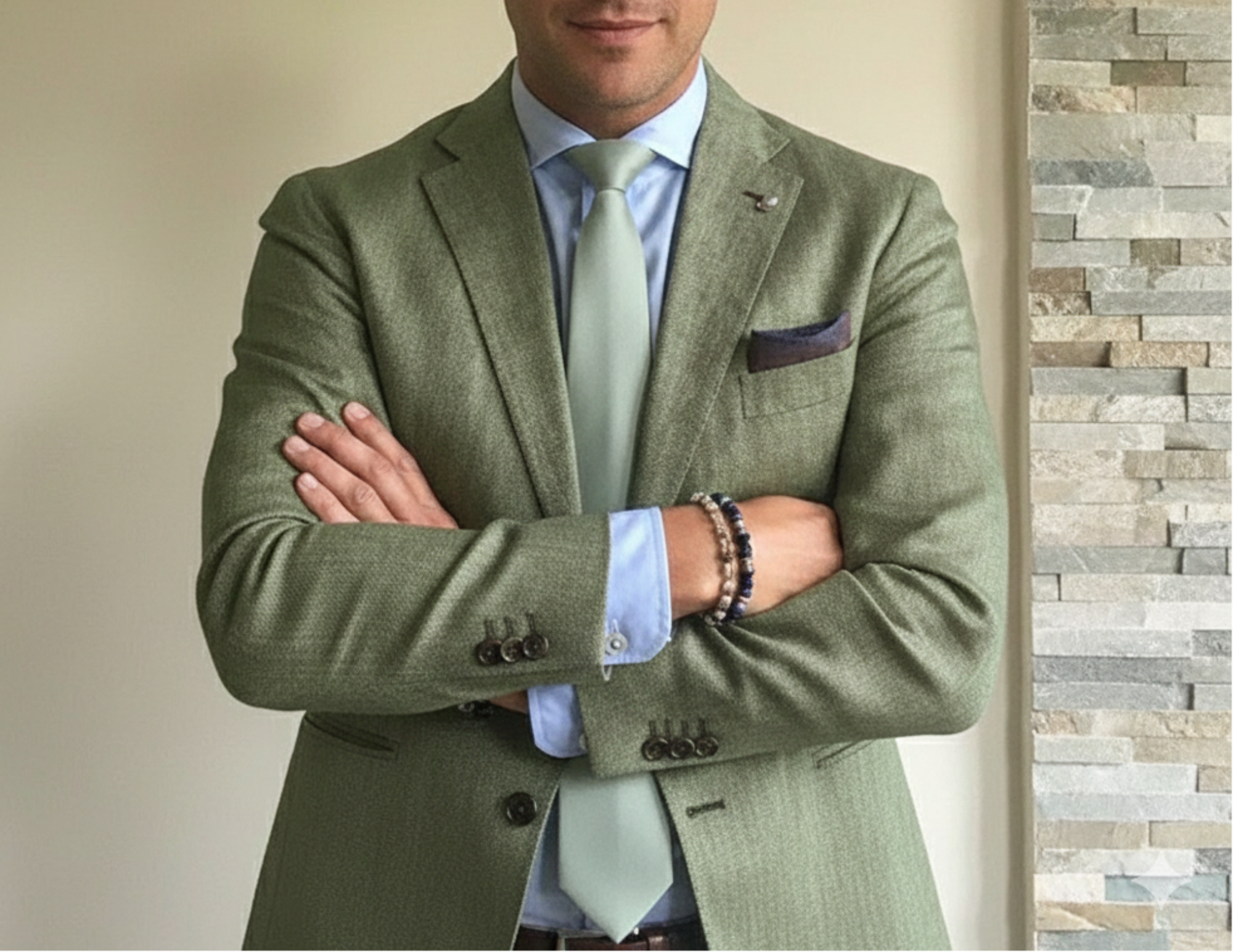 Sage Green Cotton Tie