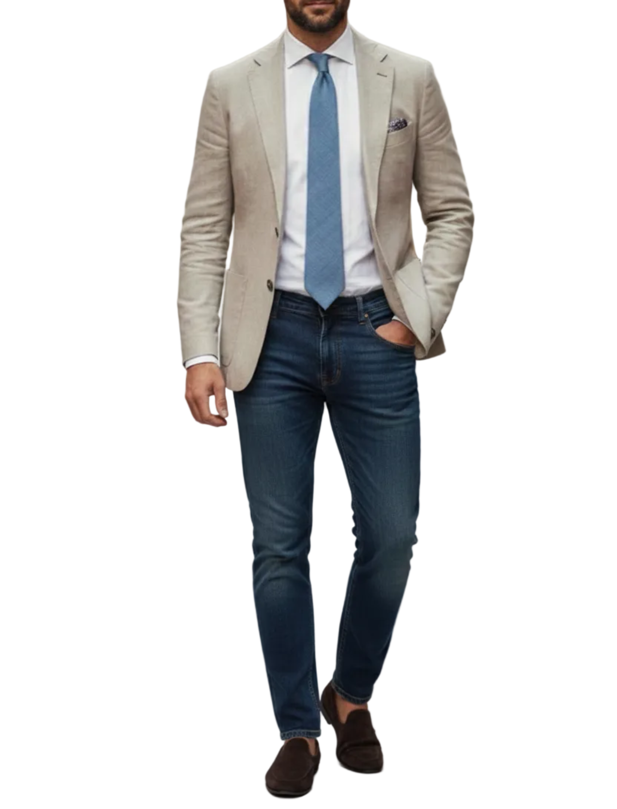 Sage Blue Cotton Tie