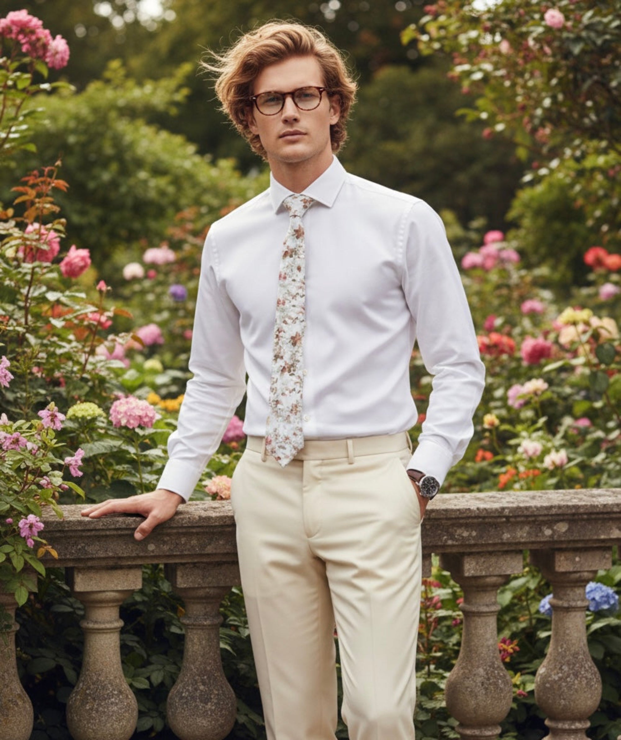 The Quiet Bloom Tie Set