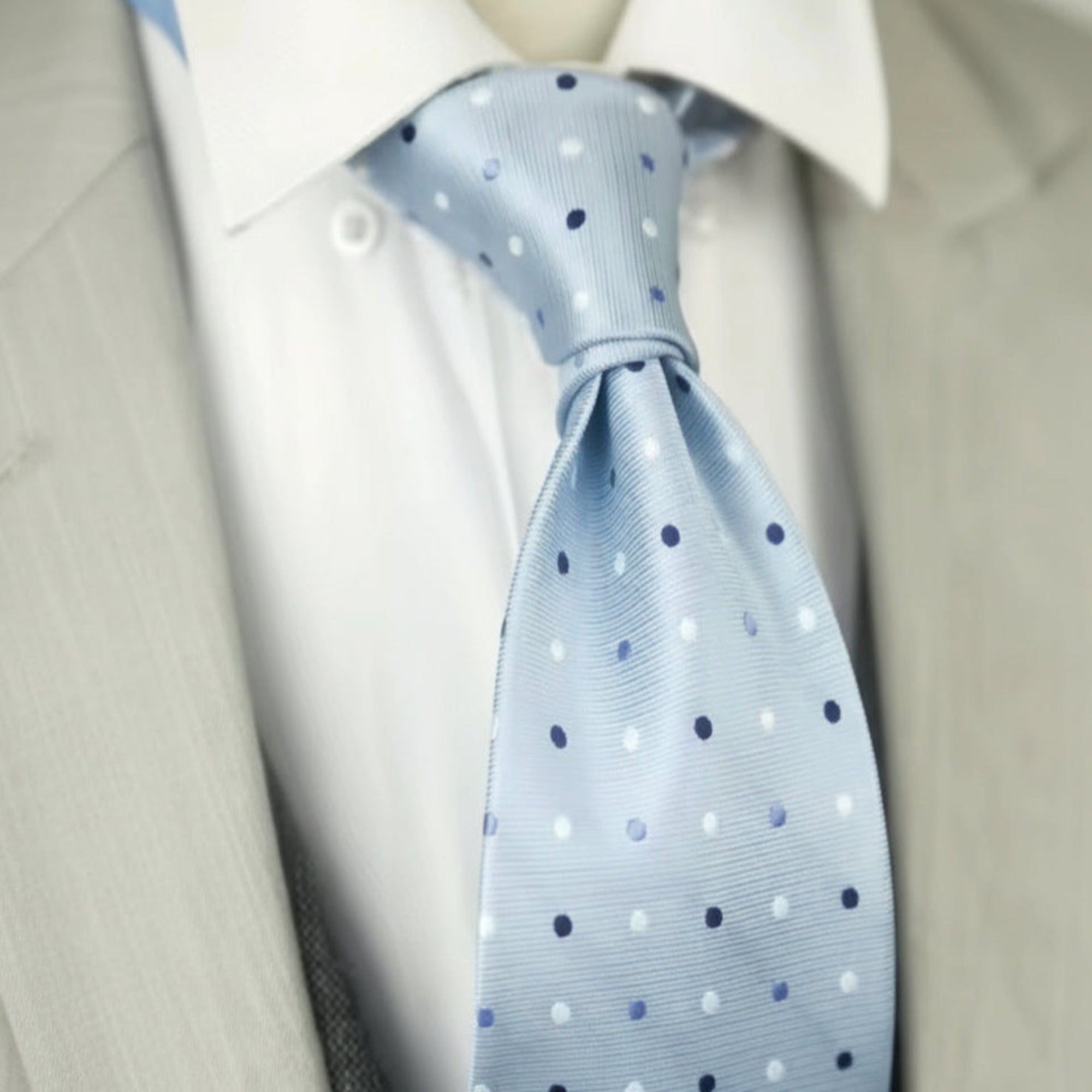 Sky Dot Silk Tie