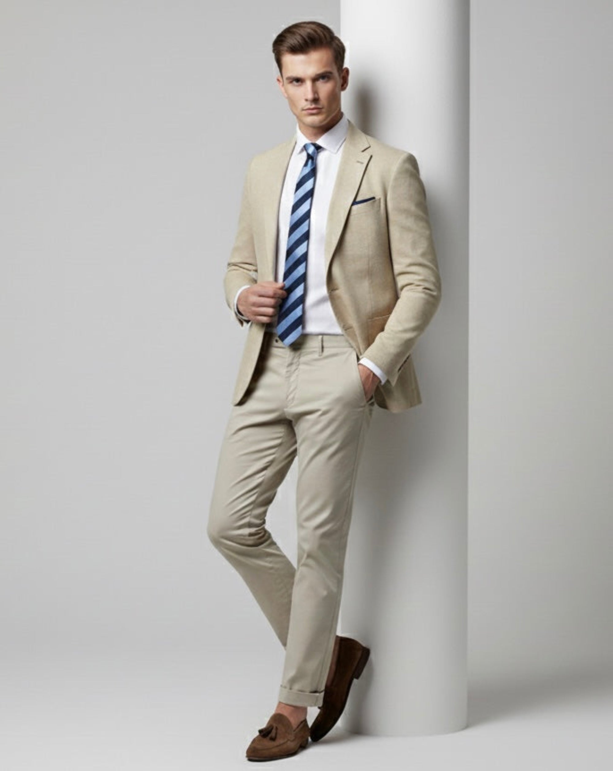 The Blue Standard Stripe Tie
