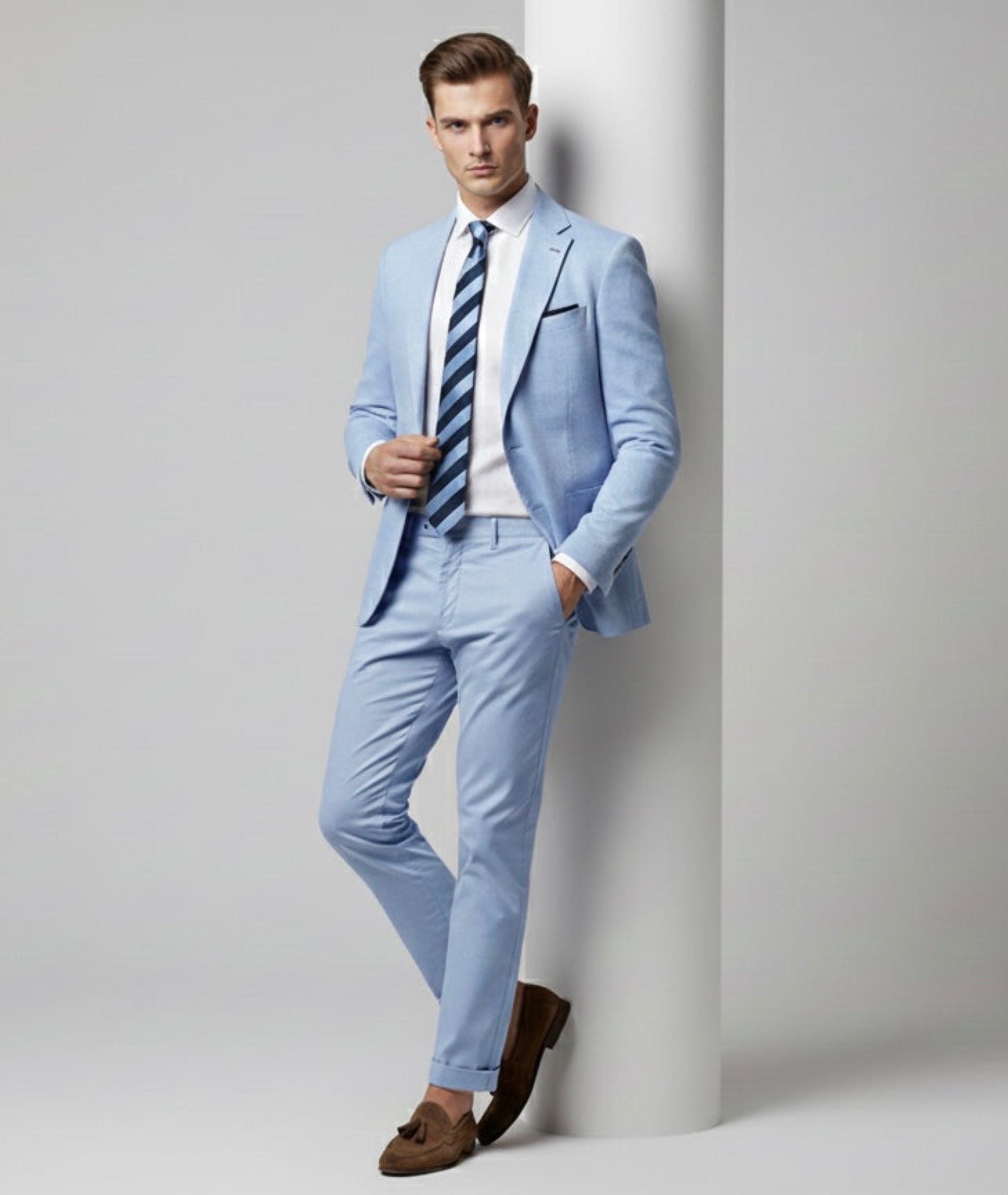 The Blue Standard Stripe Tie