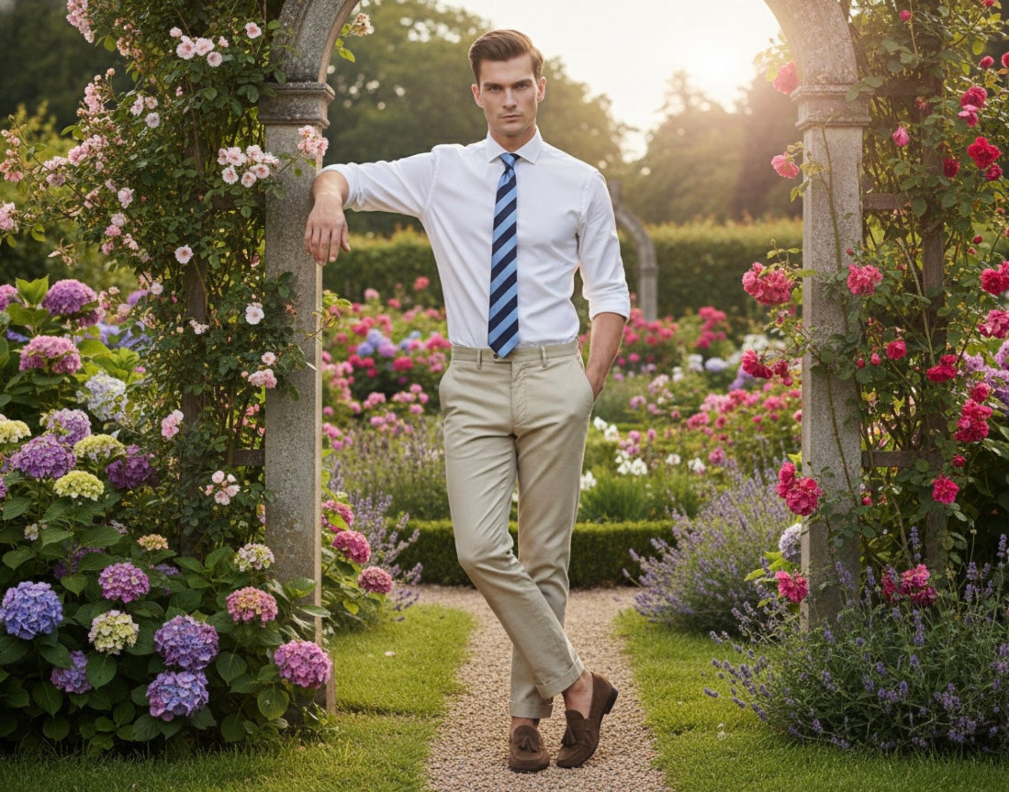 The Blue Standard Stripe Tie