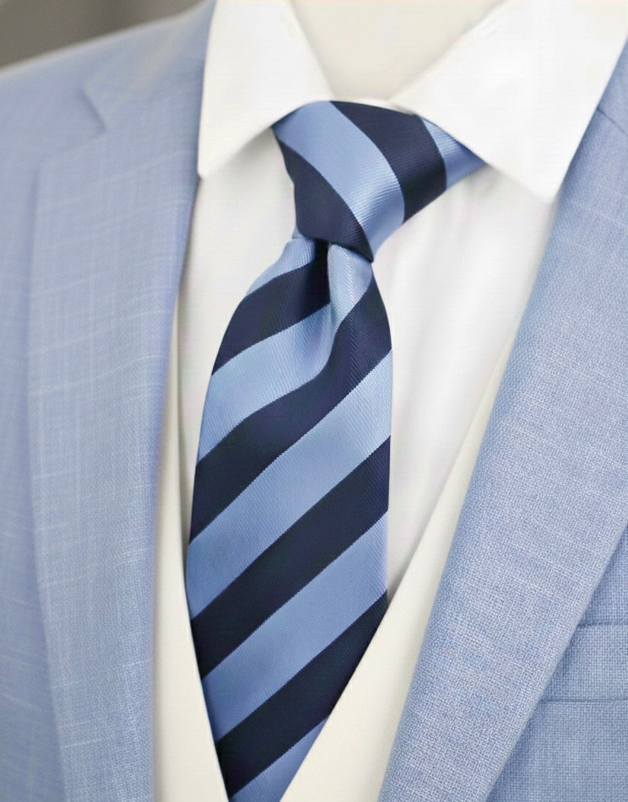 The Blue Standard Stripe Tie