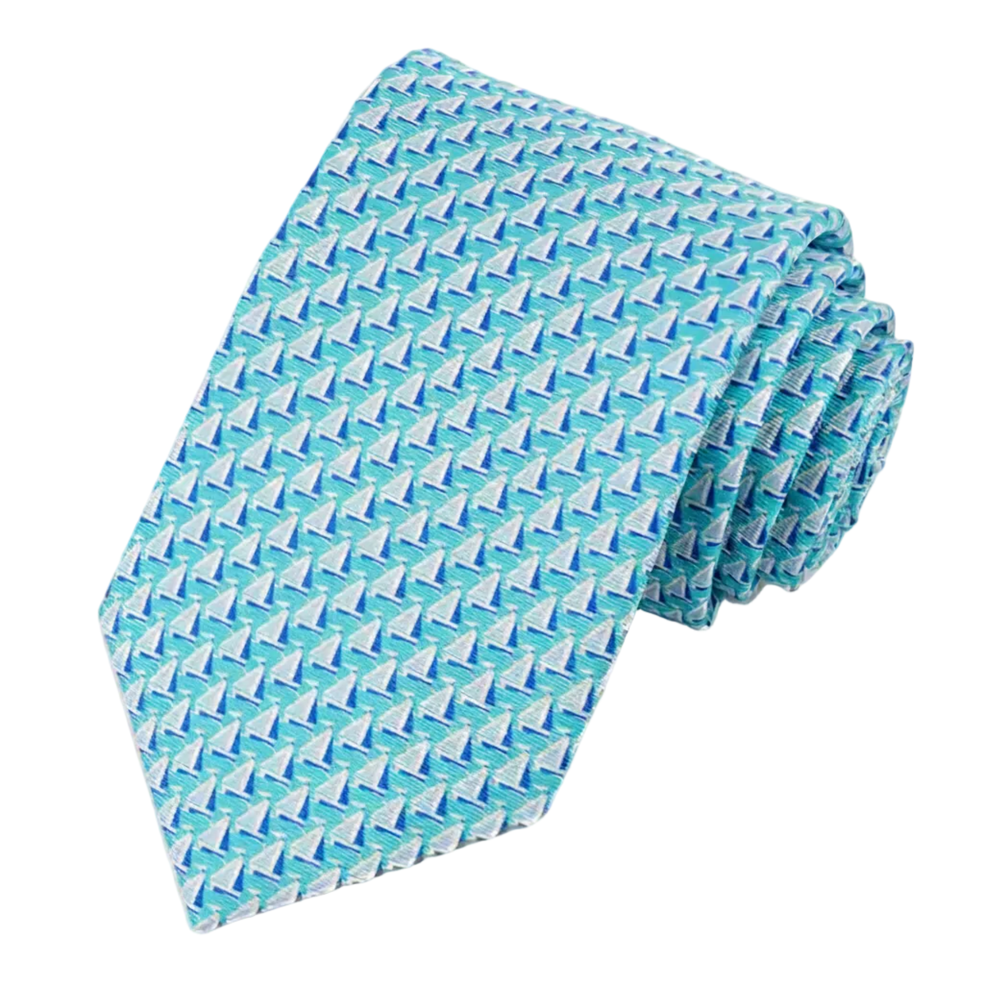 The Sailing Edit – Aqua Blue Silk Tie