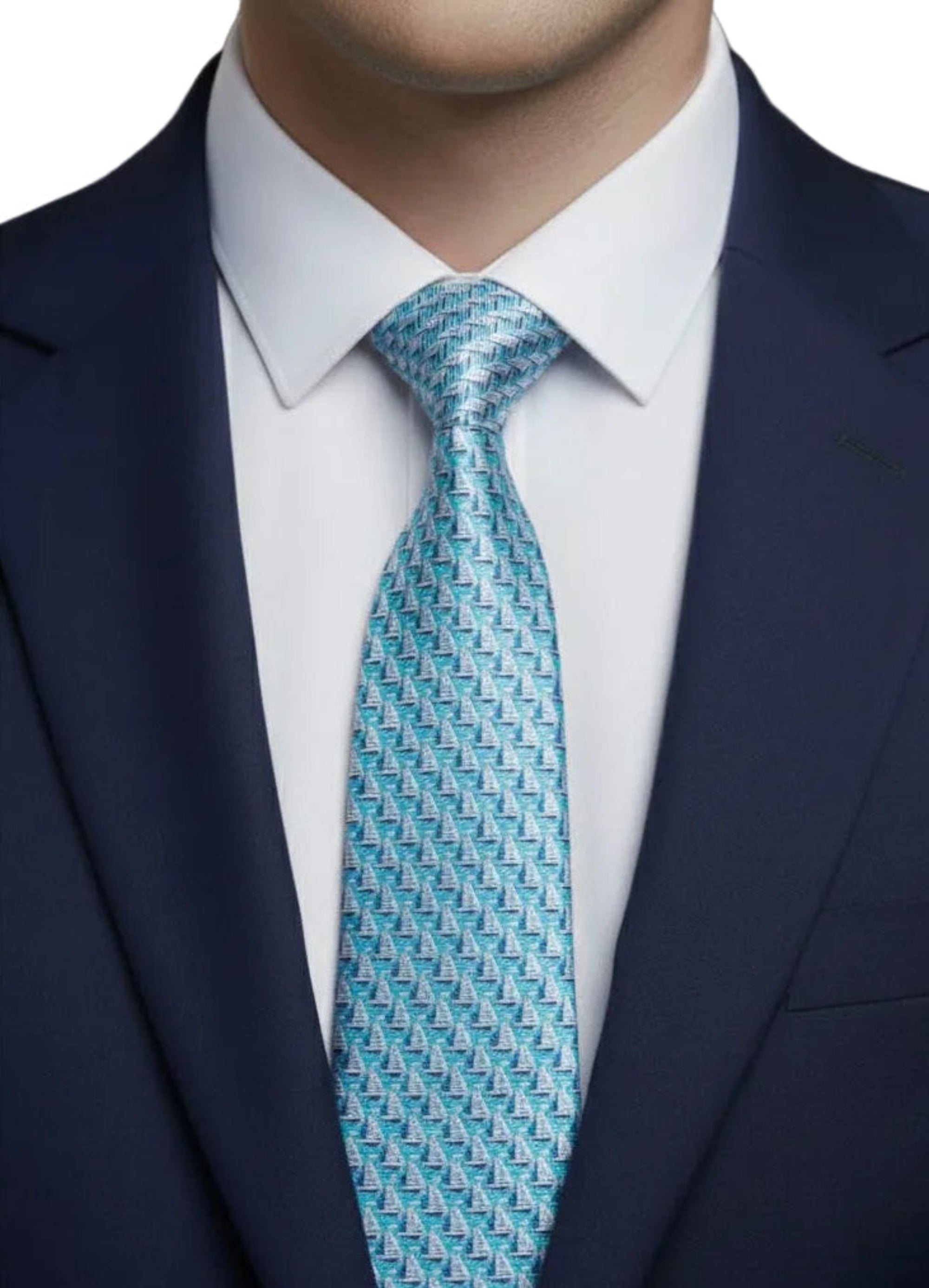 The Sailing Edit – Aqua Blue Silk Tie