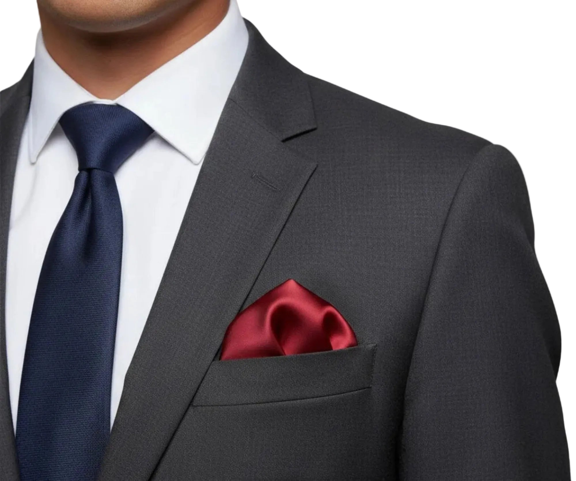 The Crimson Rose Silk Pocket Square