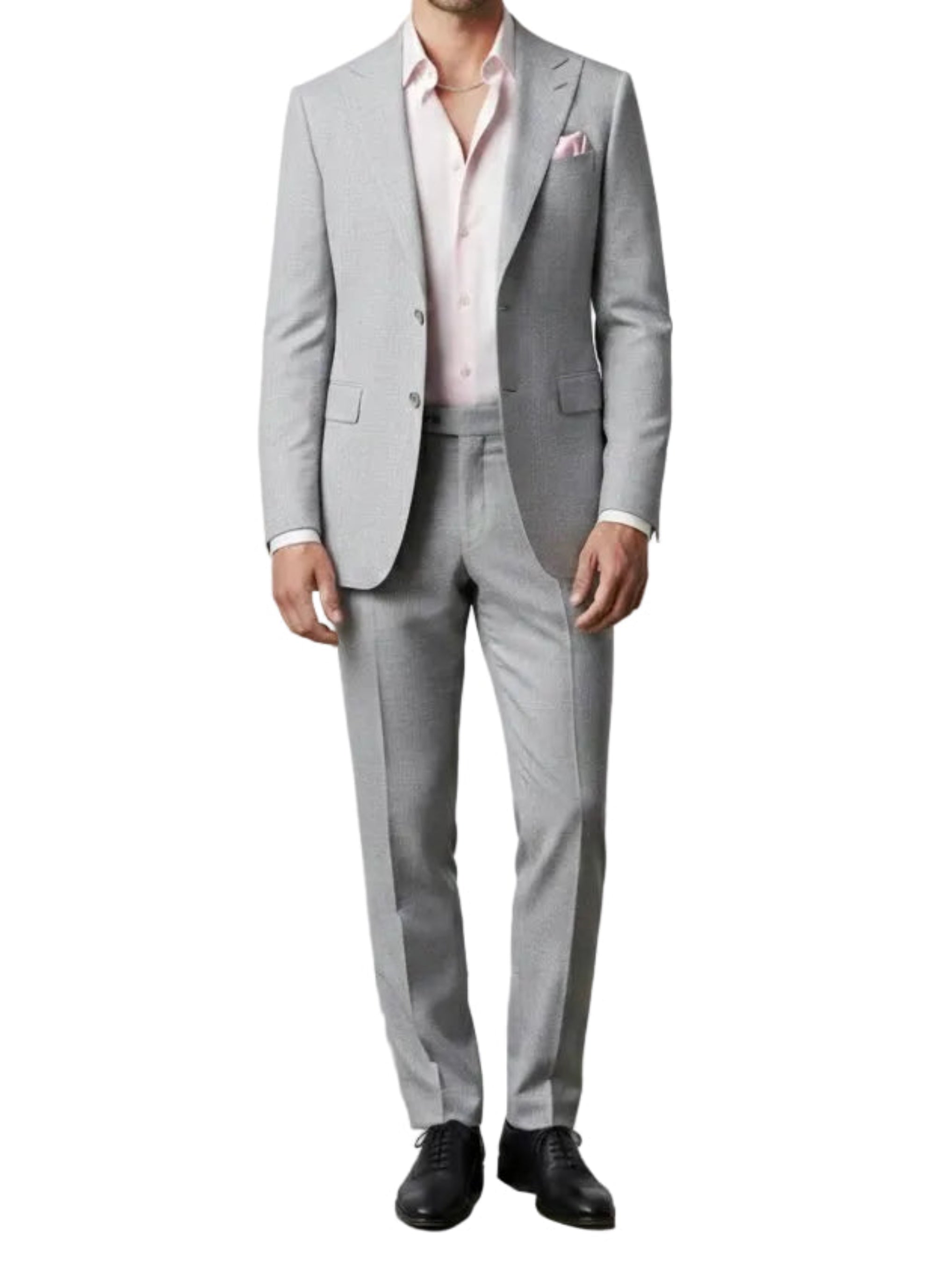 Soft Blush Silk Pocket Square