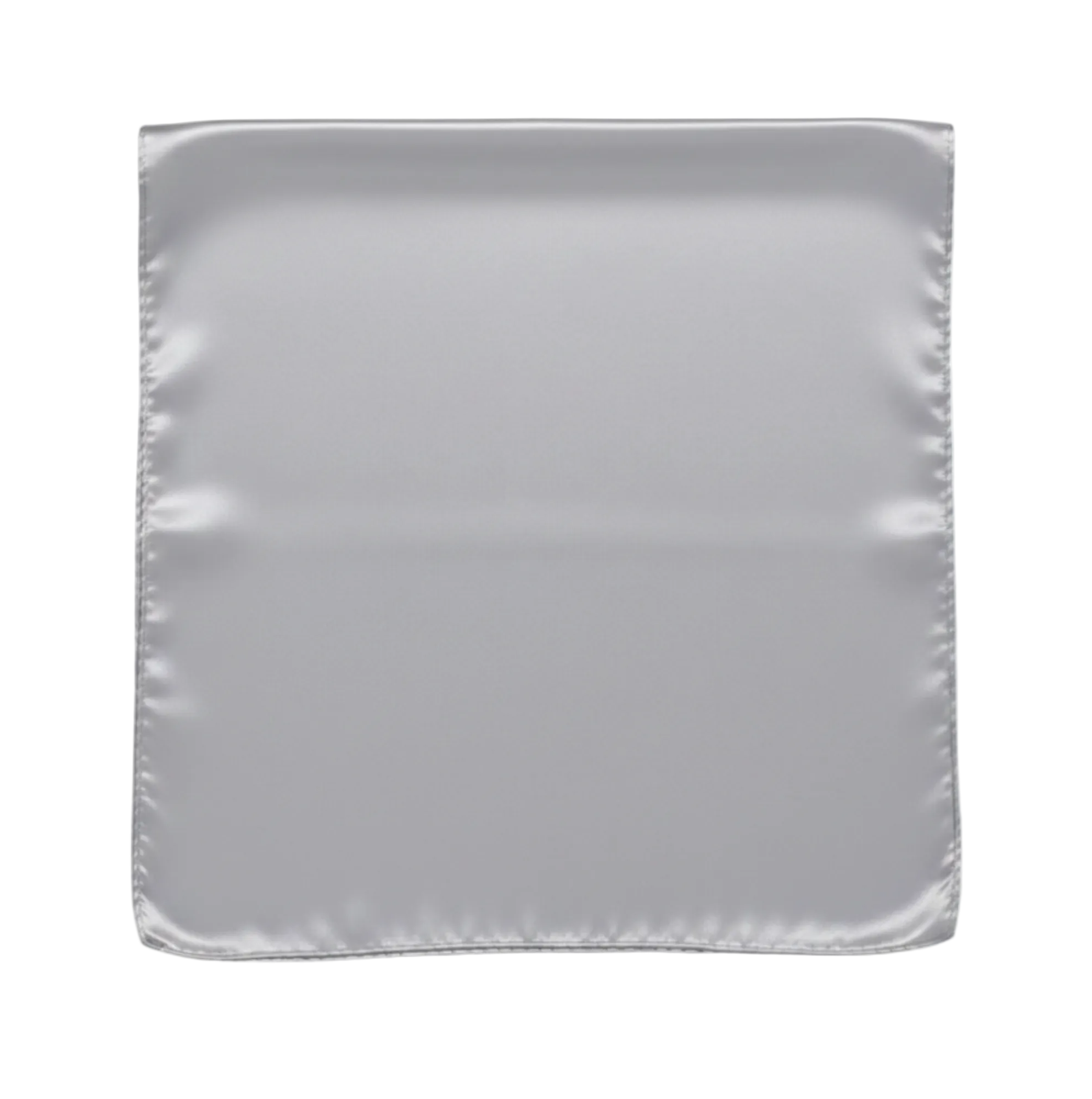 Silk Pocket Square – Gray Silver