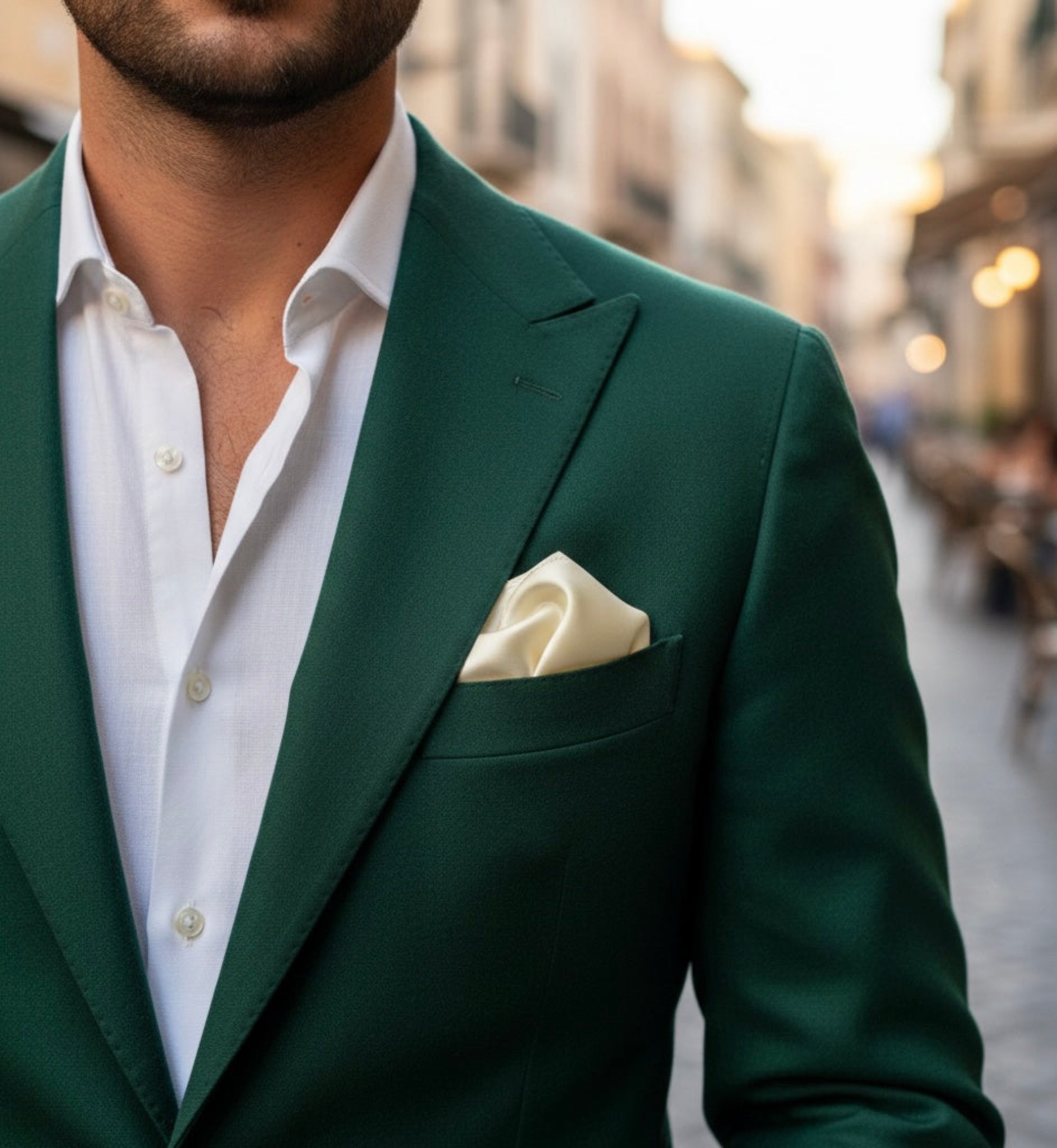 The Light Cream Silk Fold