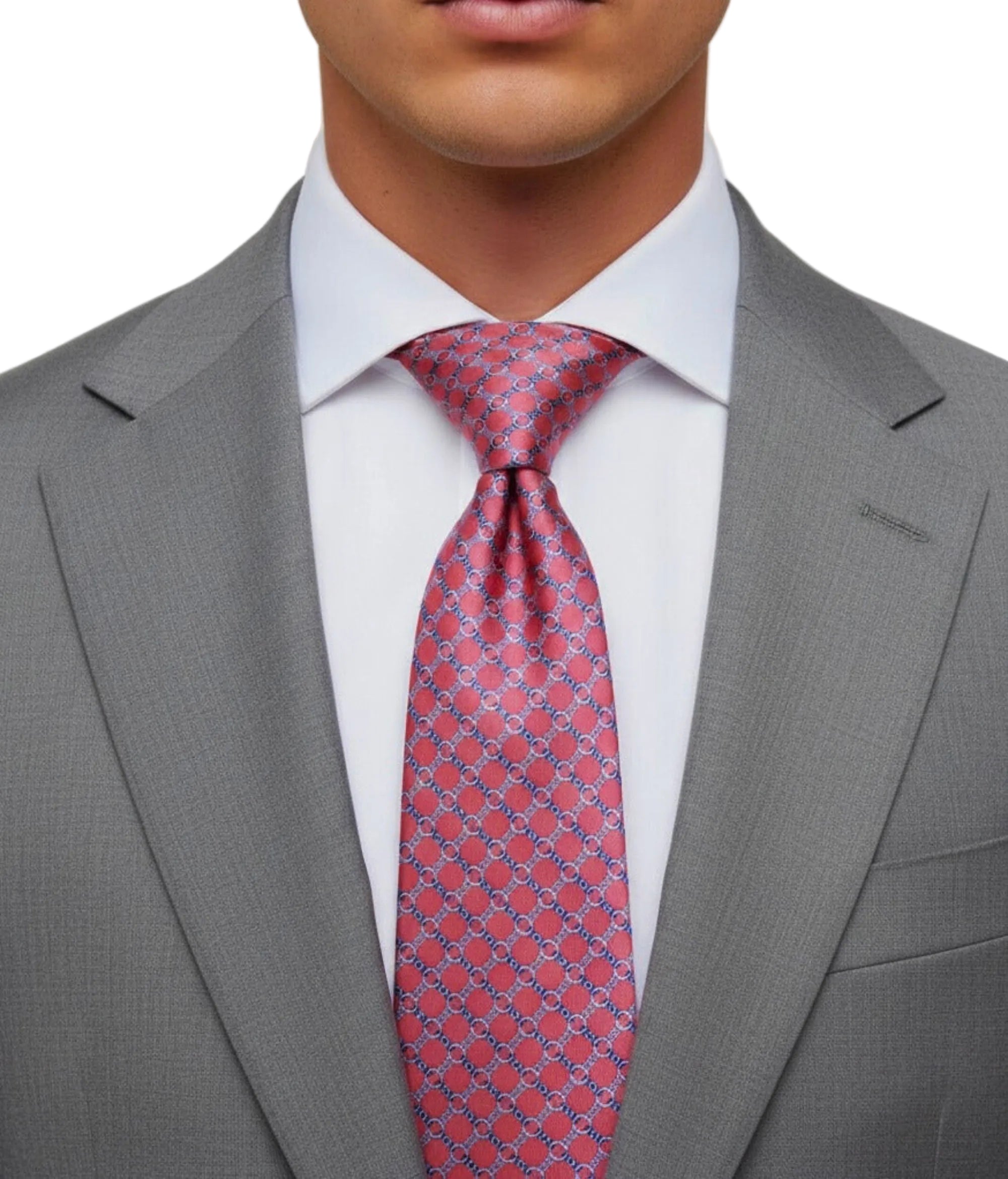 The Rose Grid Silk Tie