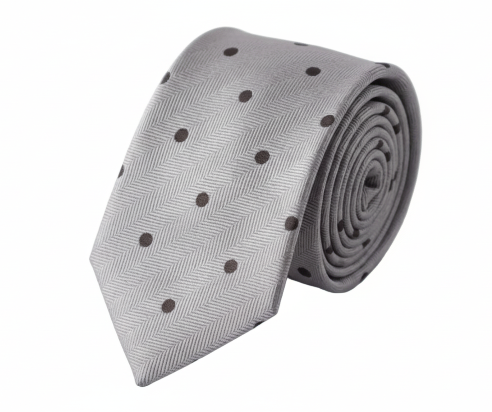 The Manhattan Silver Dot Tie