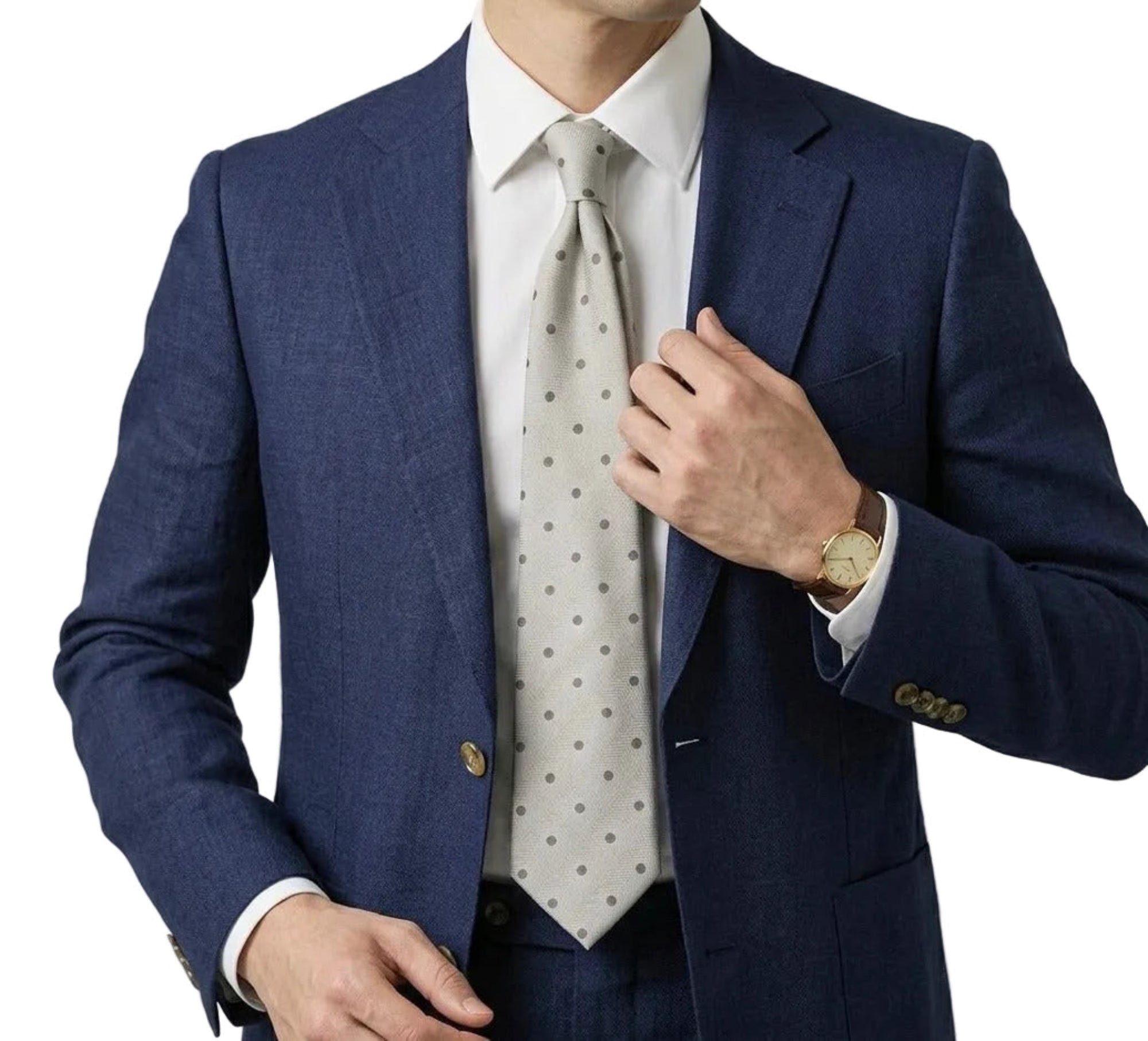 The Manhattan Silver Dot Tie