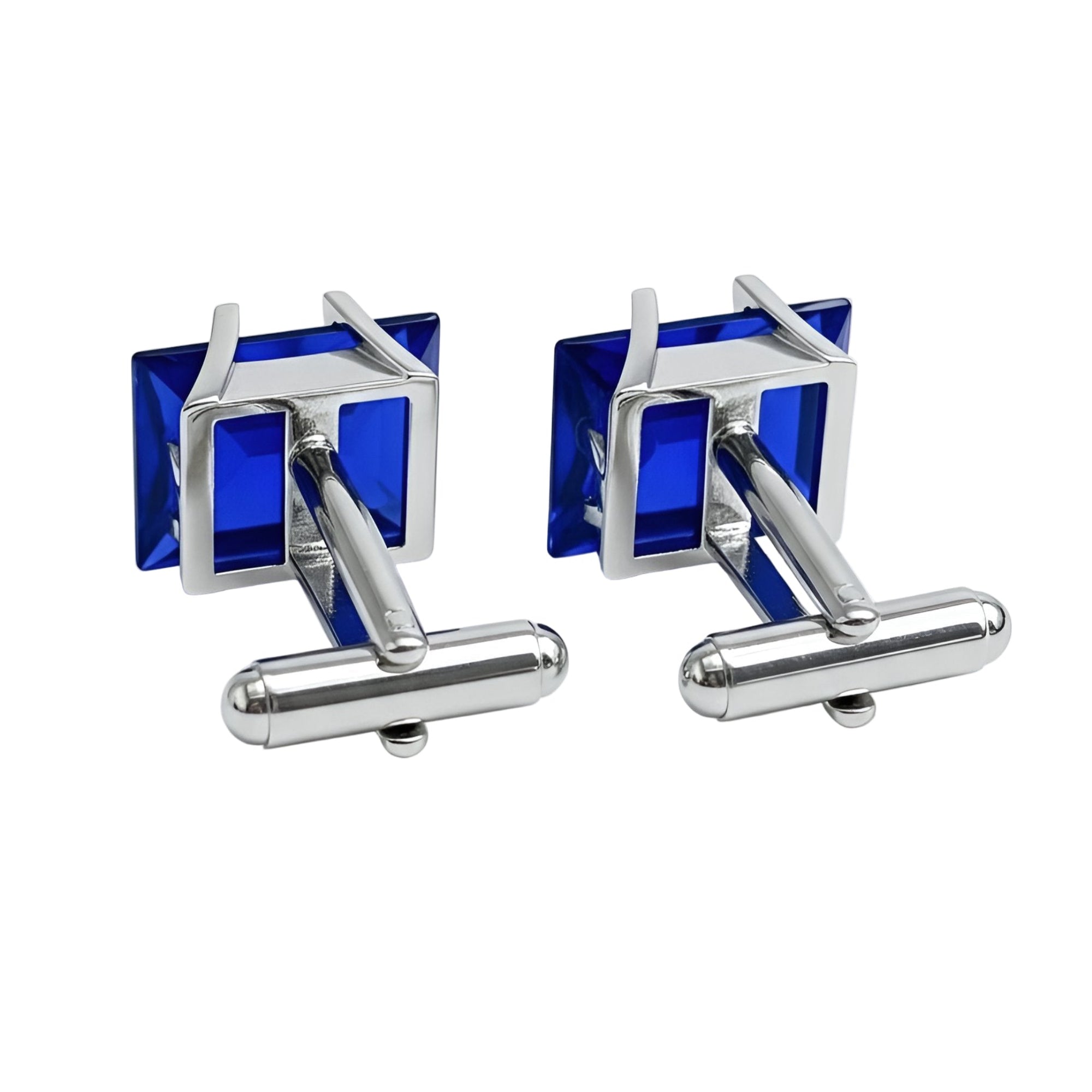 Blue Sapphire Glass Cufflinks