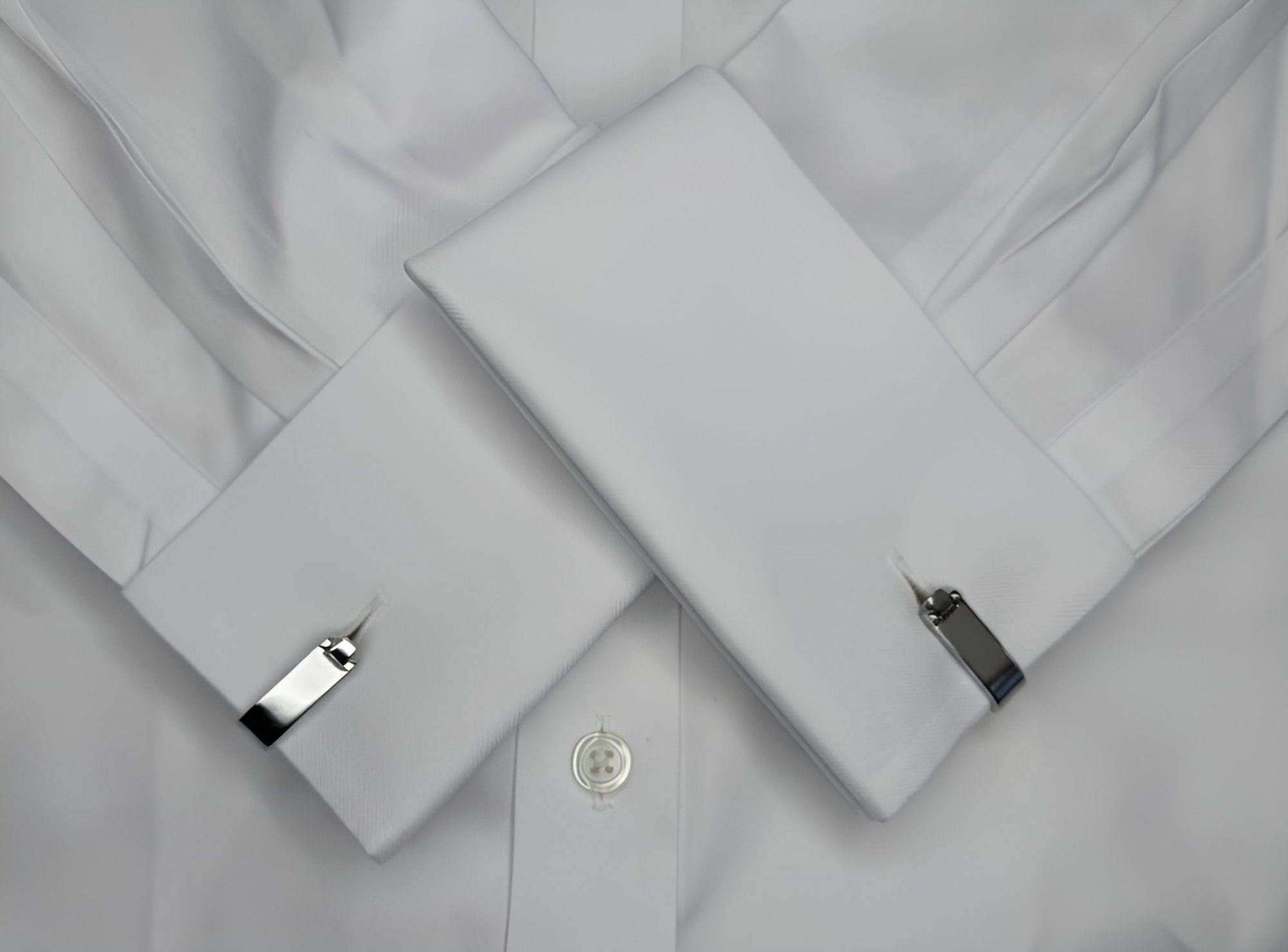 Arch-Frame Silver Cufflinks