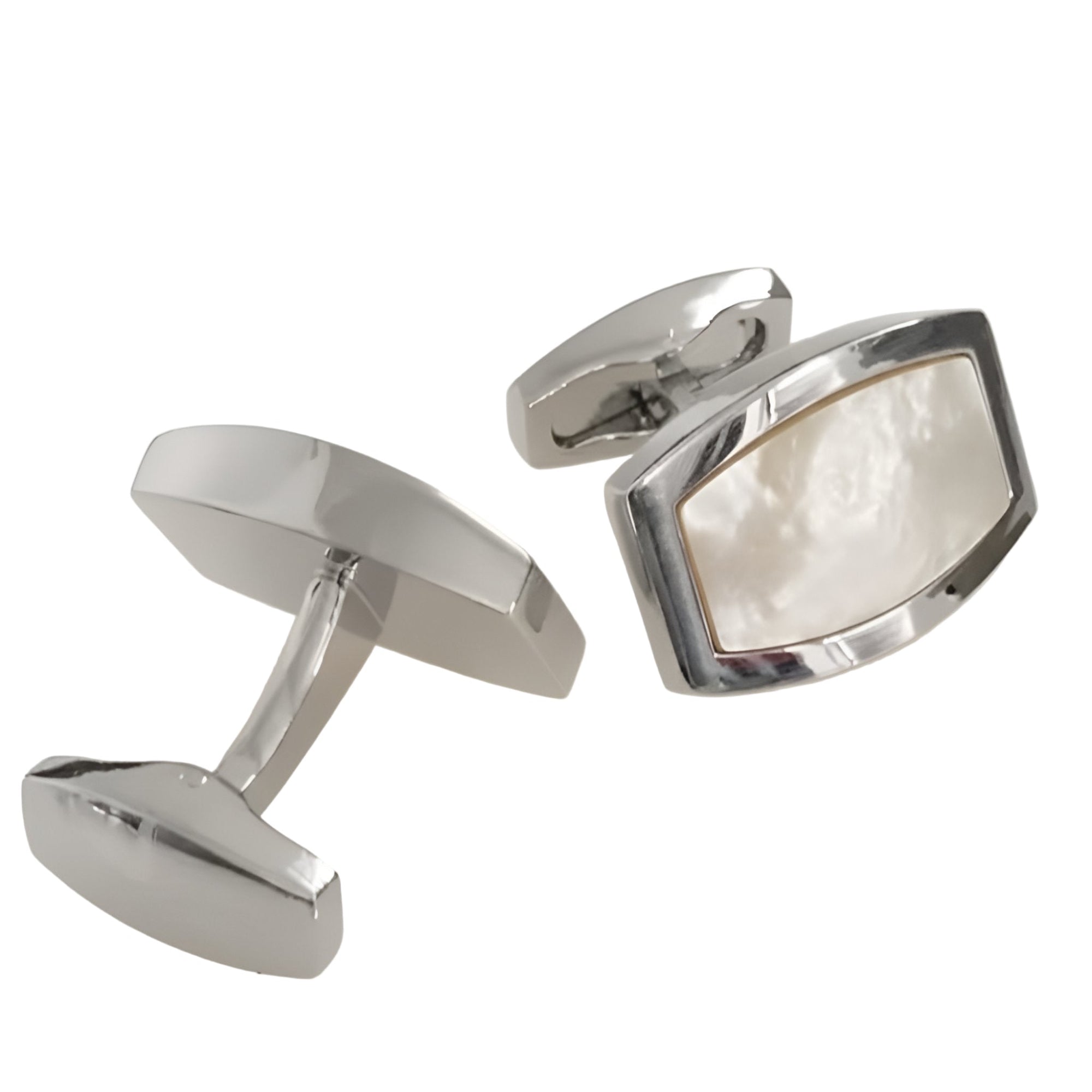 Silver Mother-of-Pearl Cufflinks