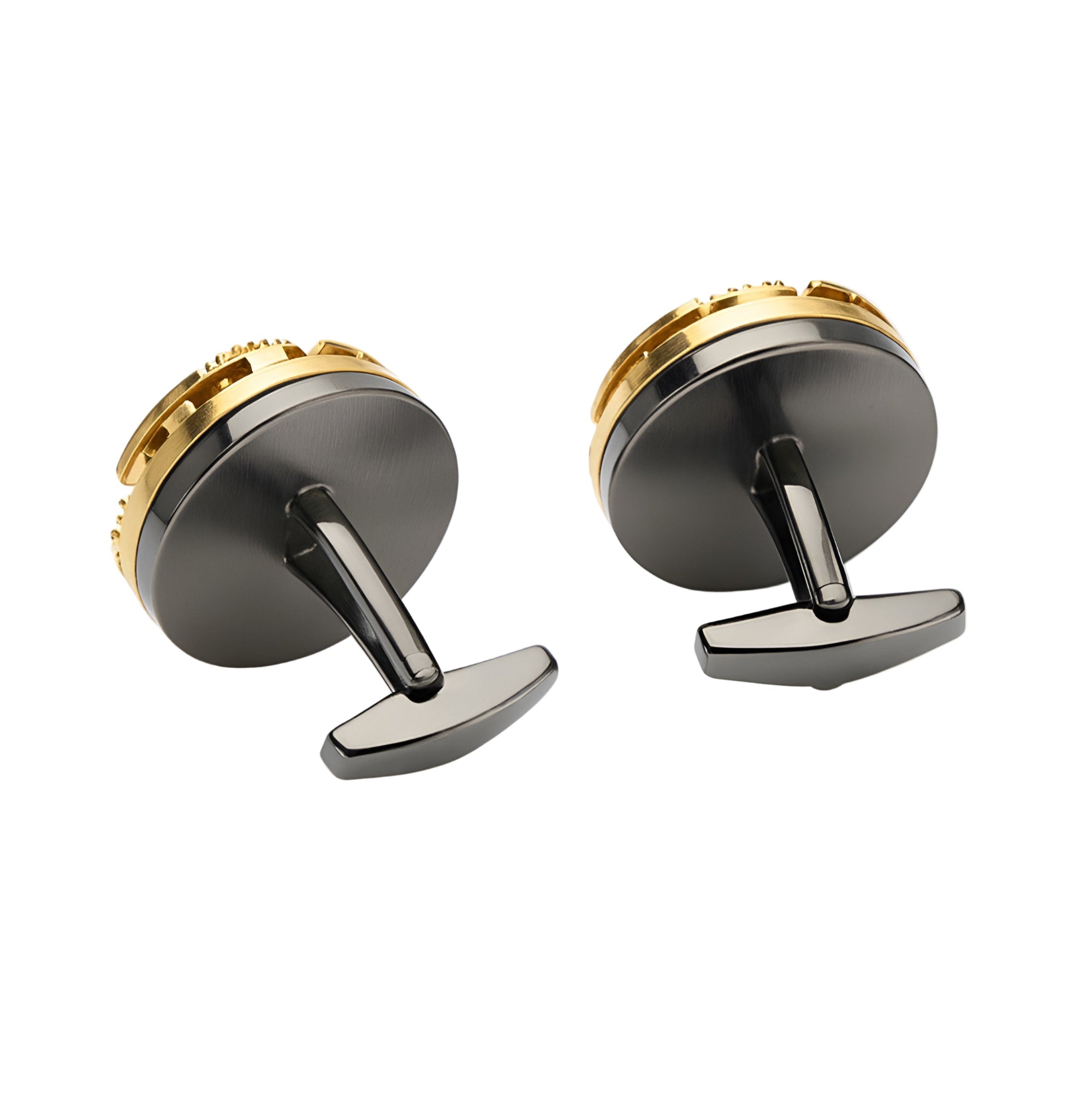 Mechanical Cufflinks – Gold / Silver Frame