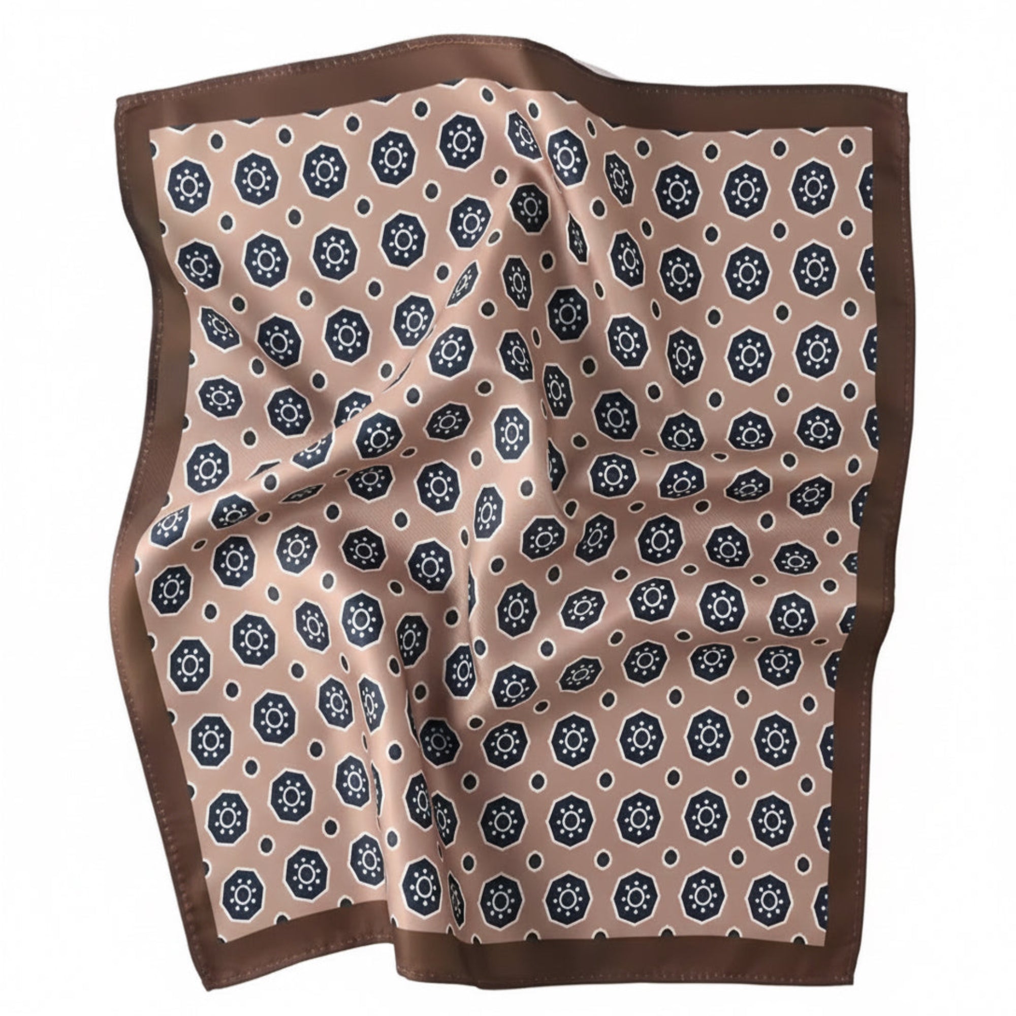 The Vintage Ember Medallion Pocket Square