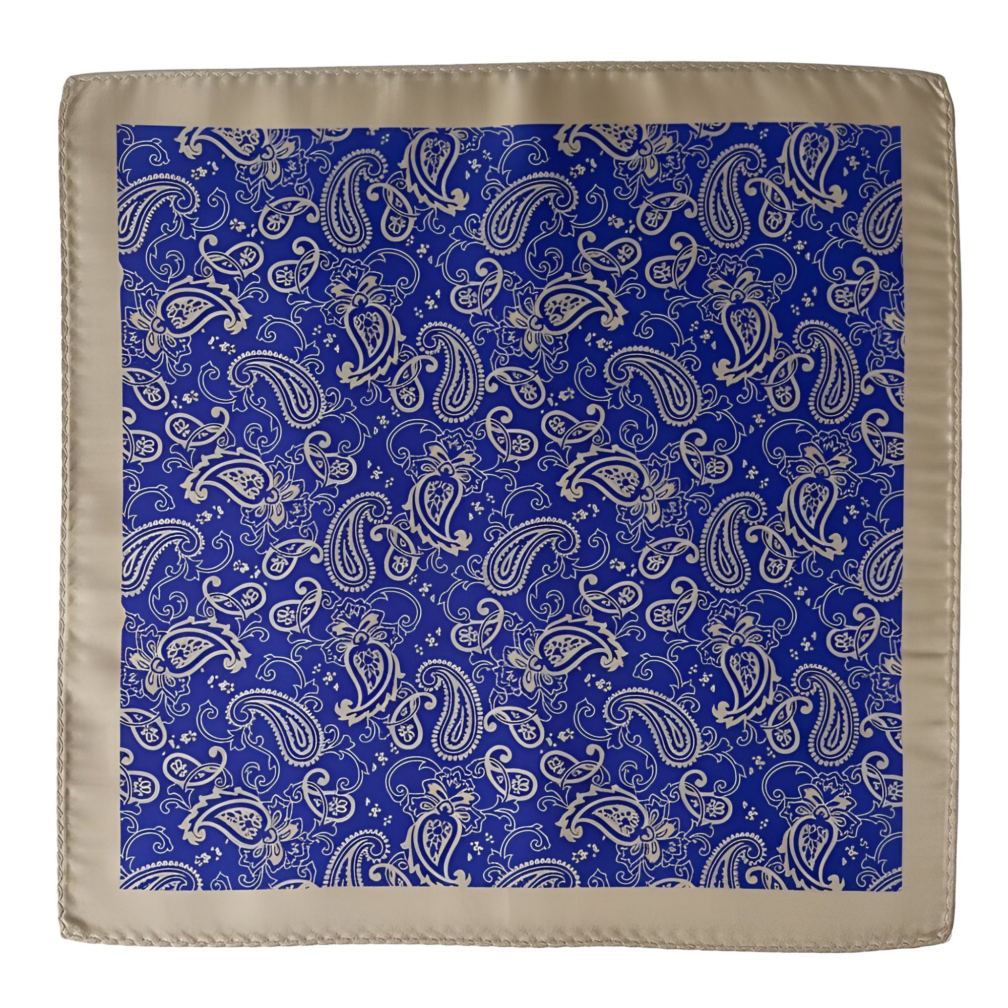 The Blue & Beige Silk Heritage Square