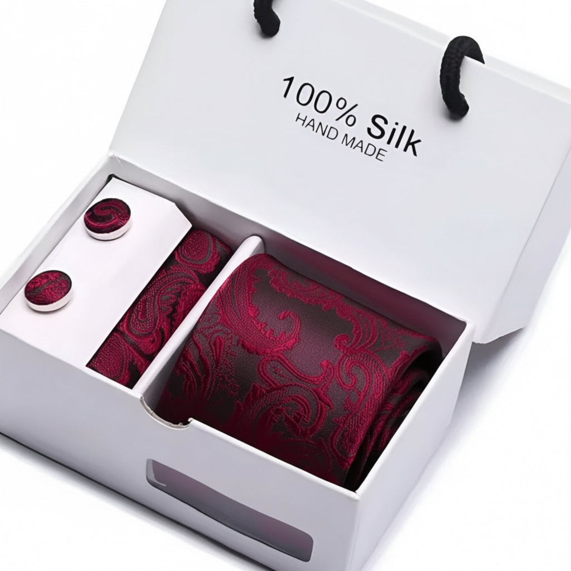 Crimson Royale Paisley Silk Gift Set