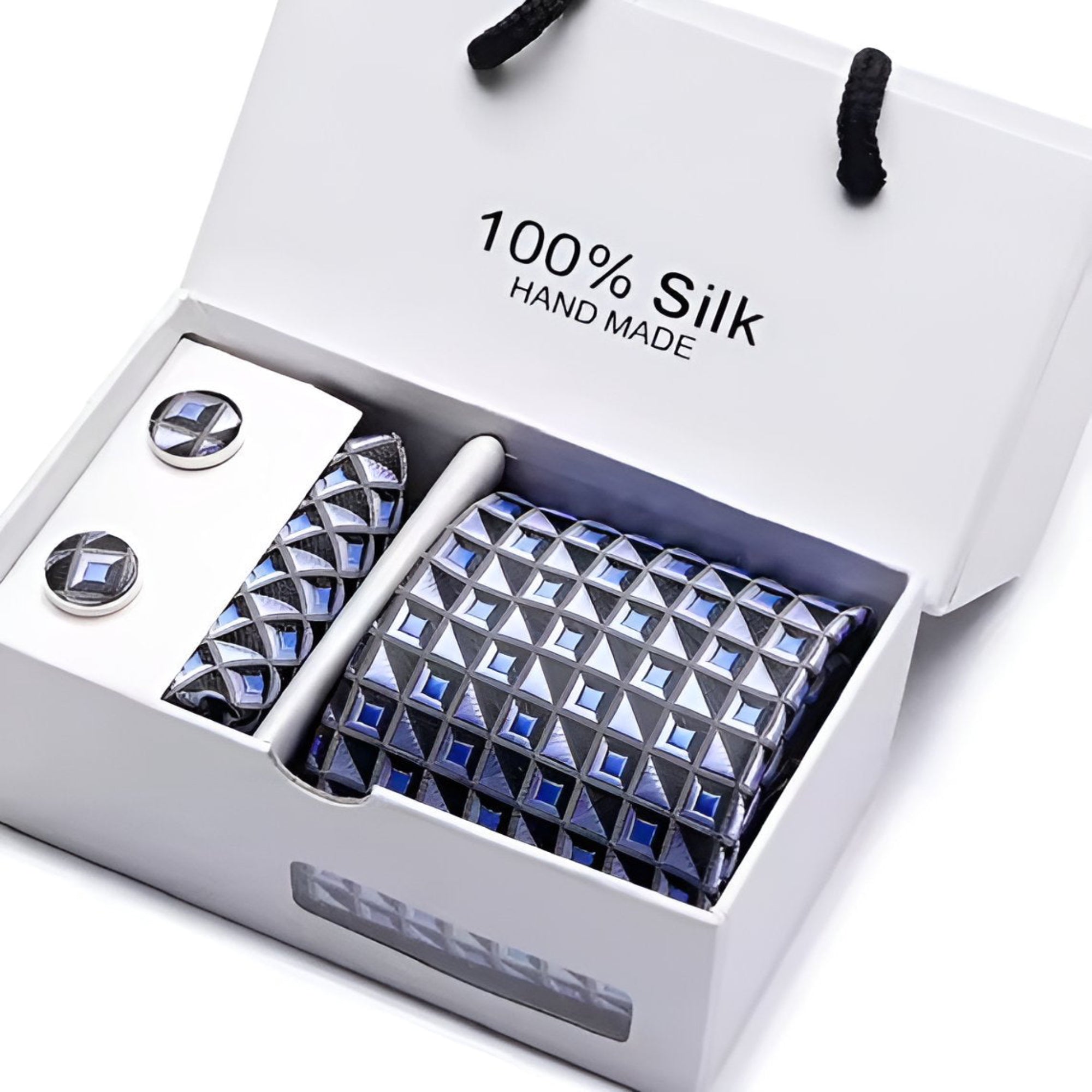 Imperial Grid Sapphire Silk Gift Set