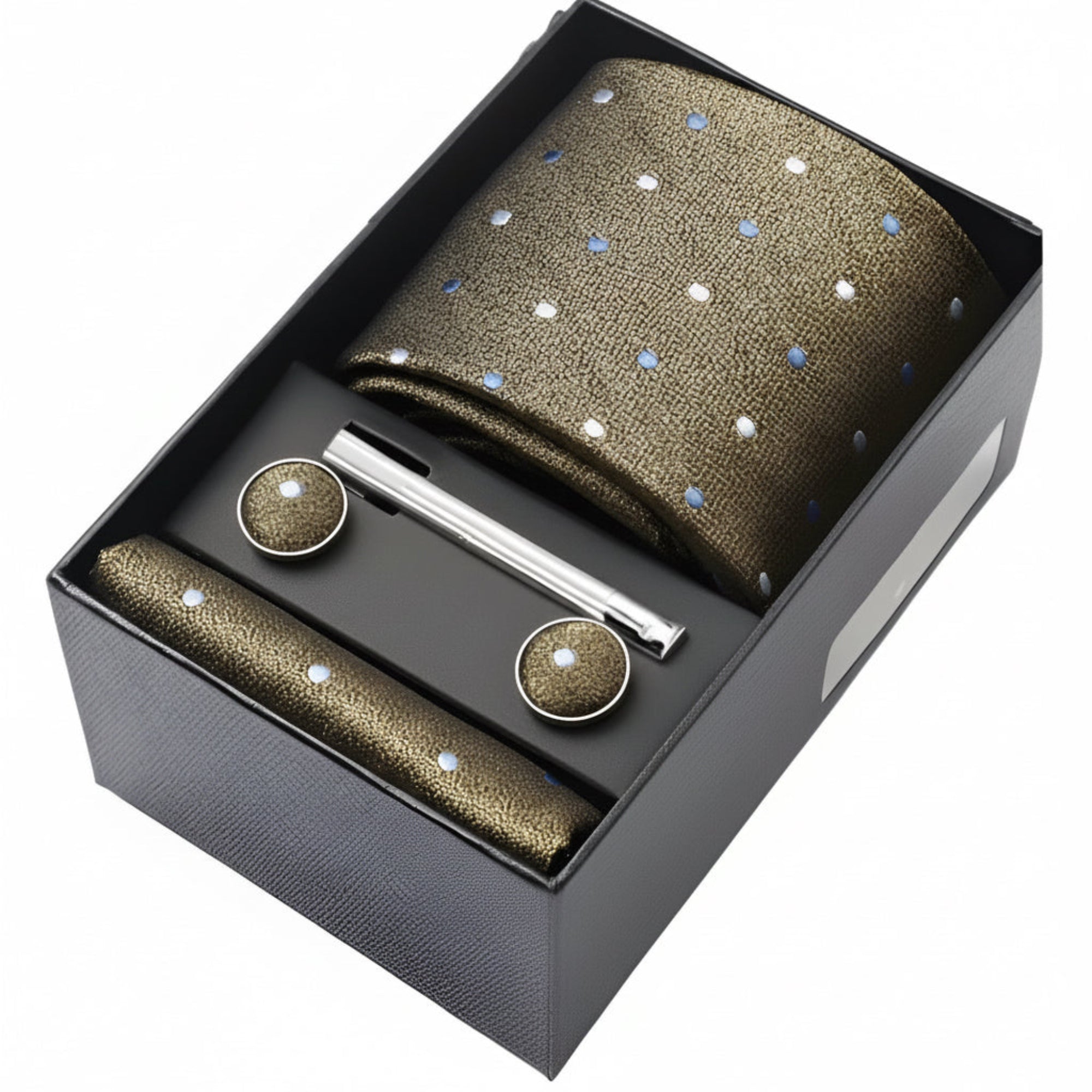 Olive Bronze Dapper Dot Elegance Set