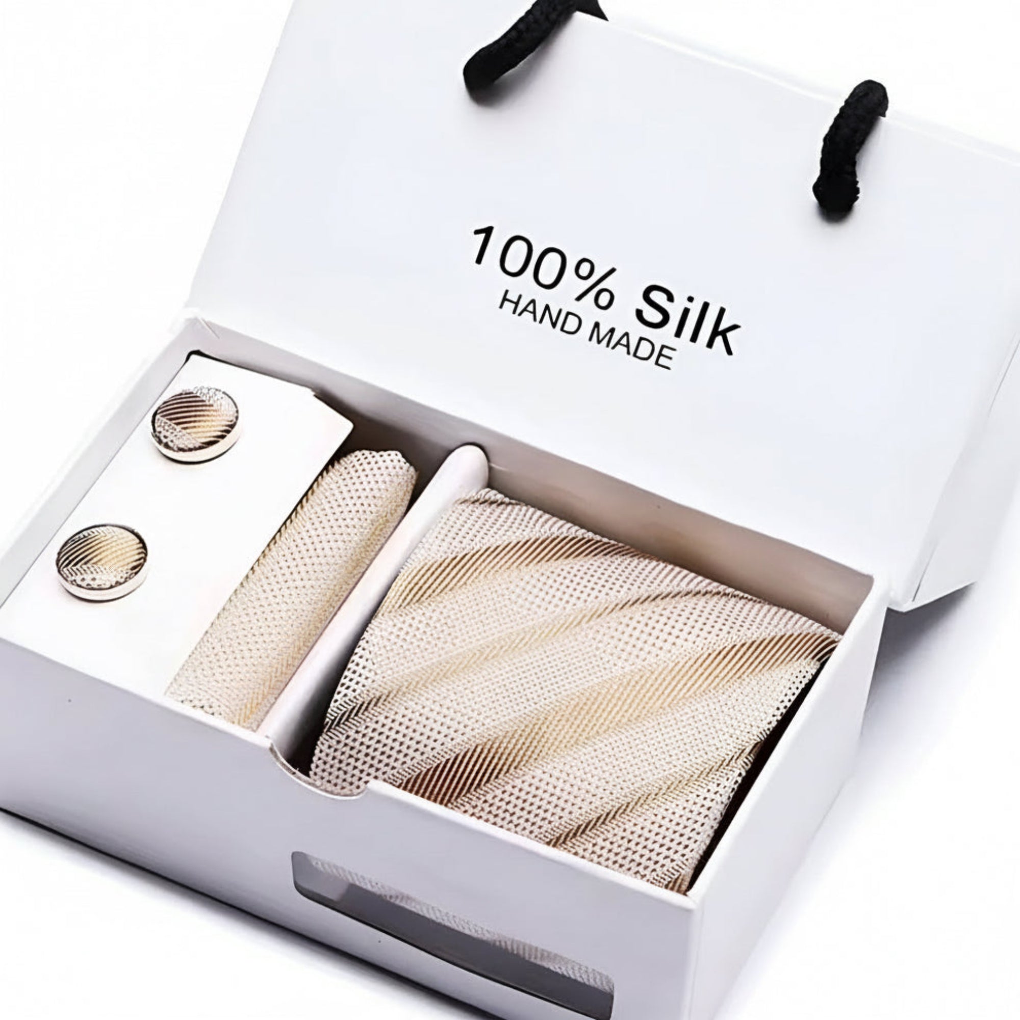 Champagne Stripe Elegance Gift Set