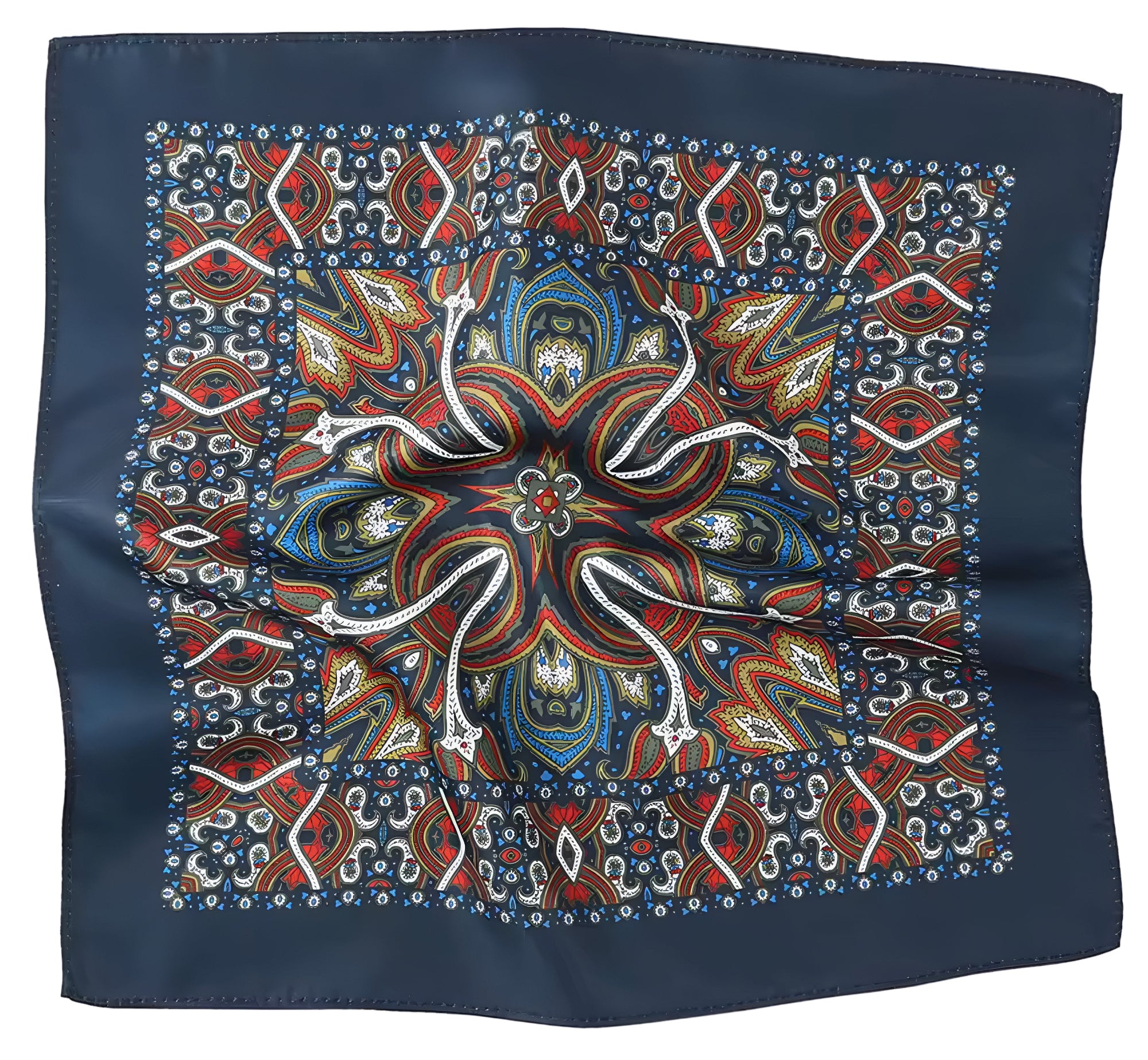 Royal Navy Paisley Pocket Square