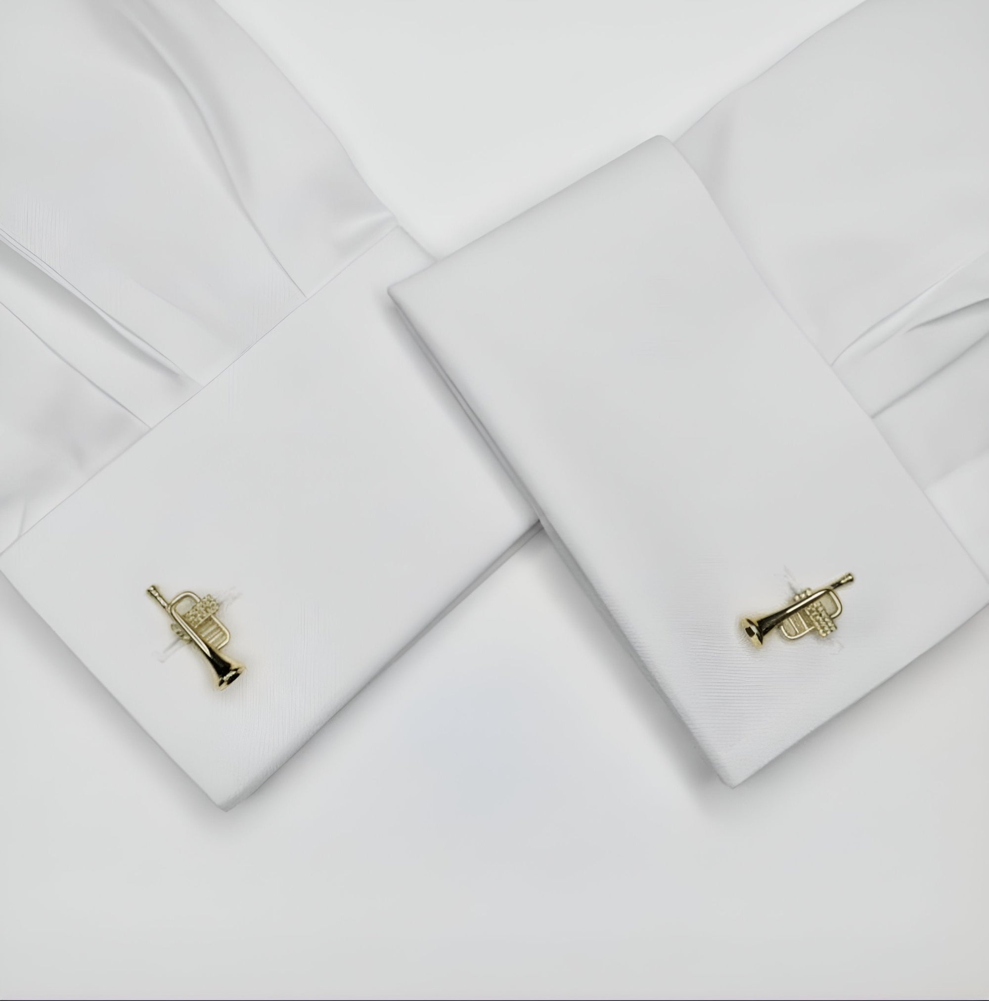 Gold Trumpet Cufflinks