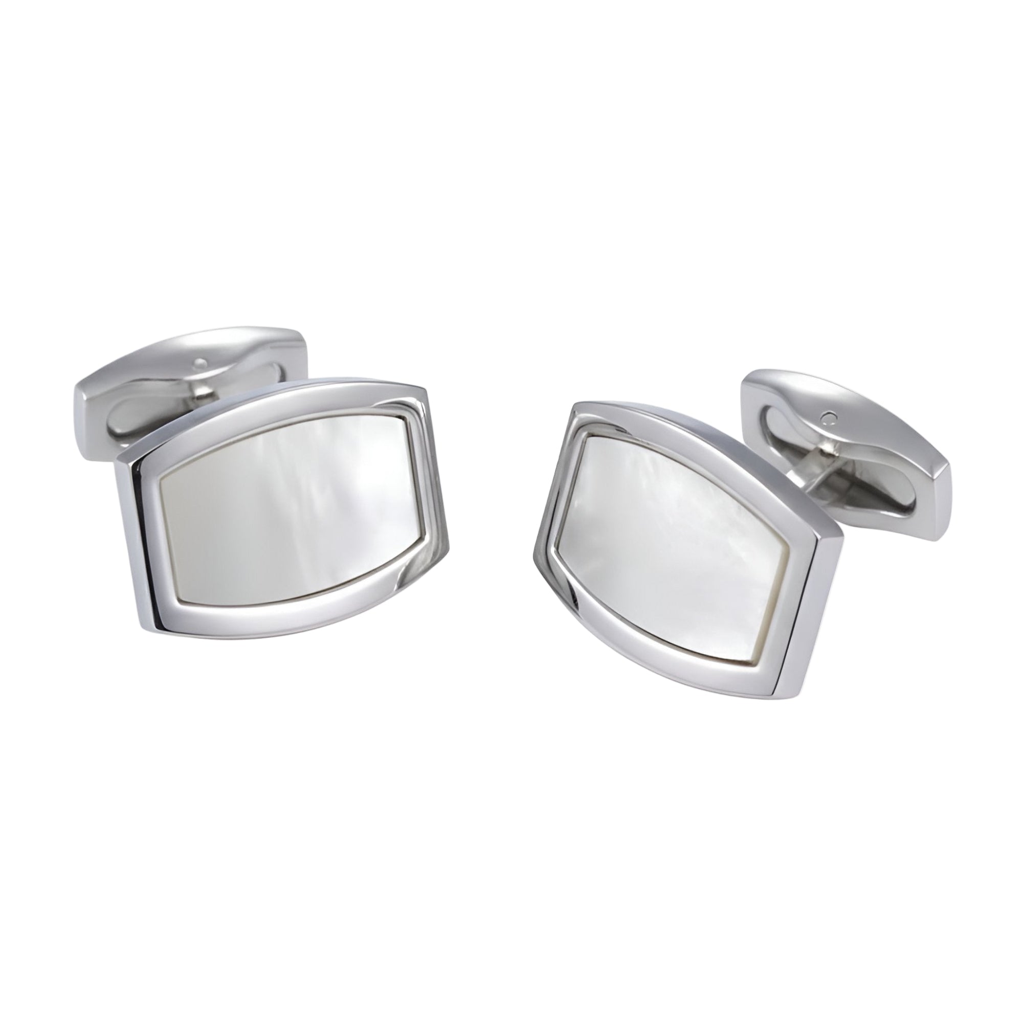 Silver Mother-of-Pearl Cufflinks