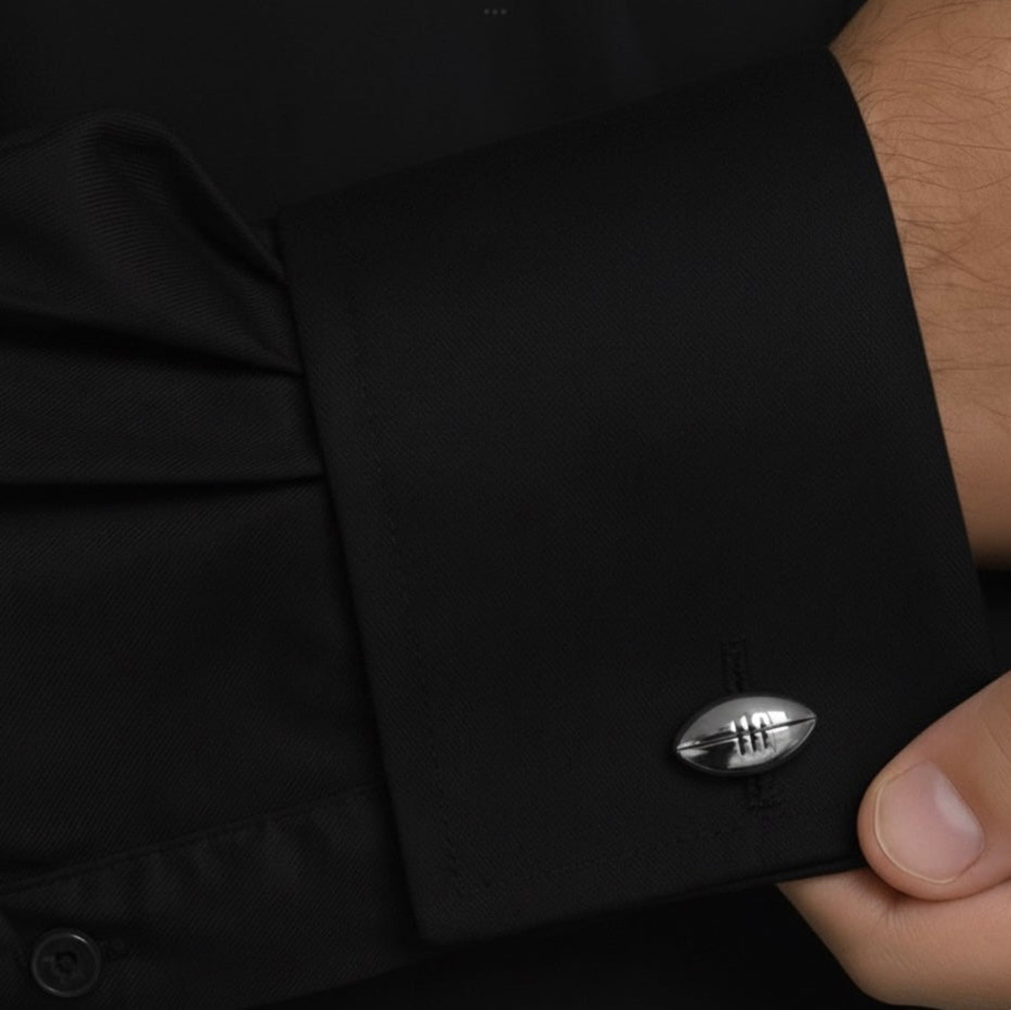 Silver Gridiron Cufflinks