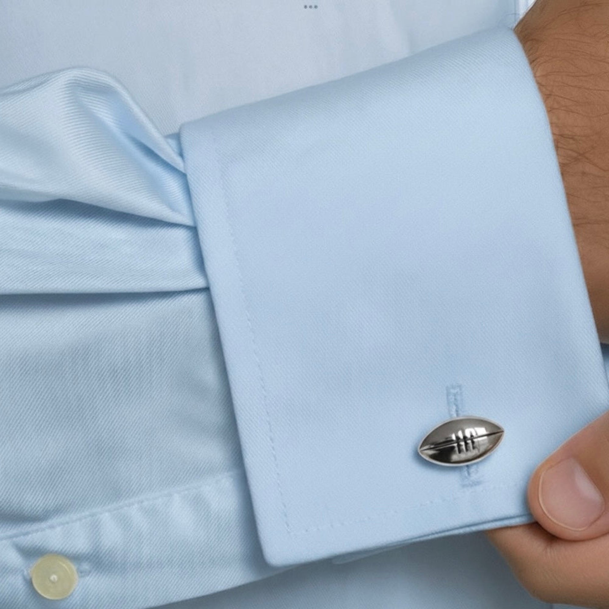 Silver Gridiron Cufflinks