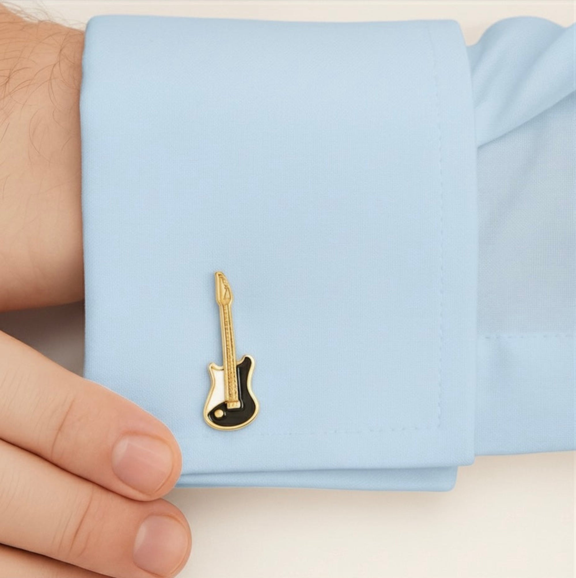 Golden Rock – Electric Guitar Cufflinks Story