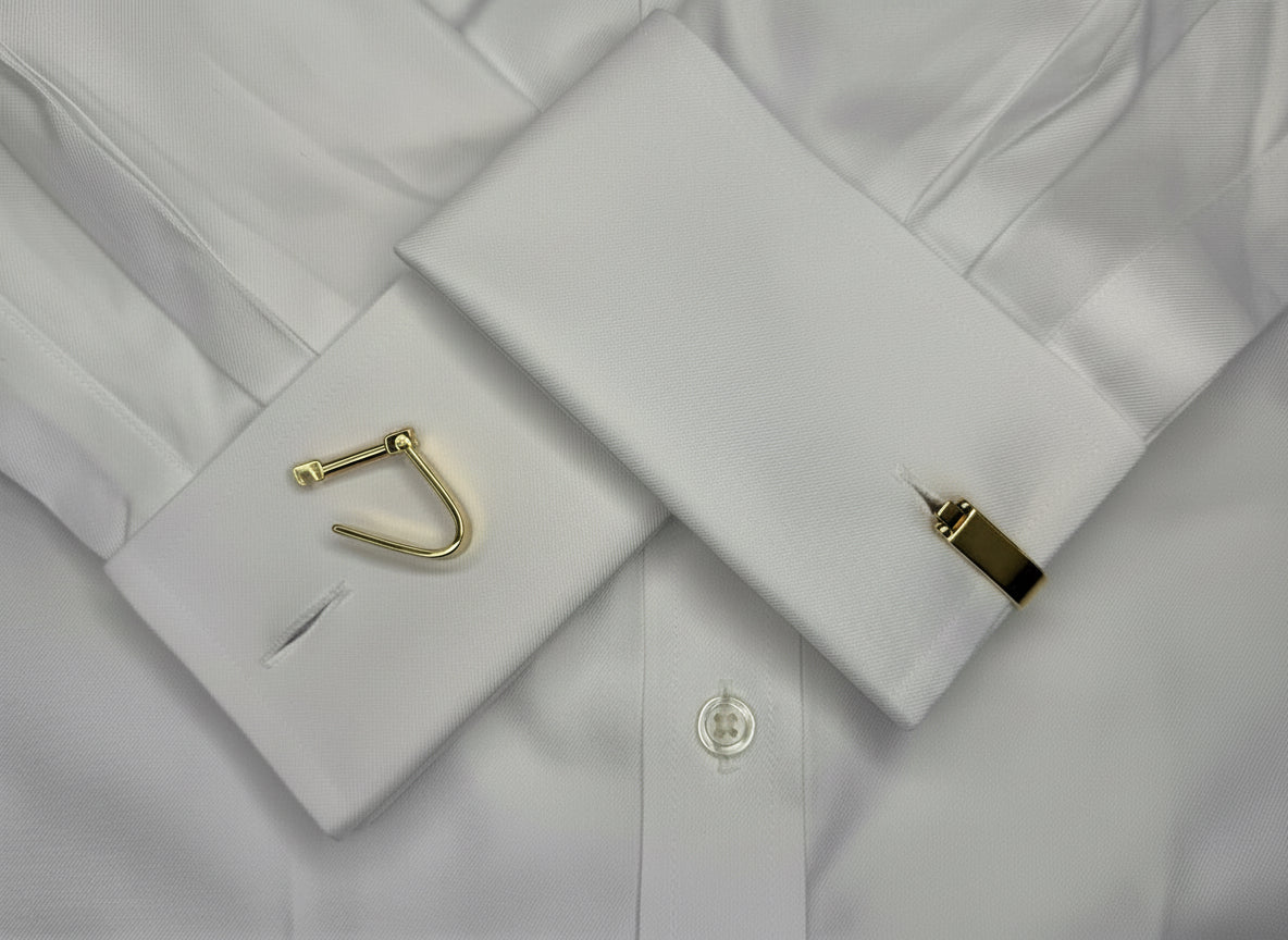 Arch-Frame Golden Cufflinks