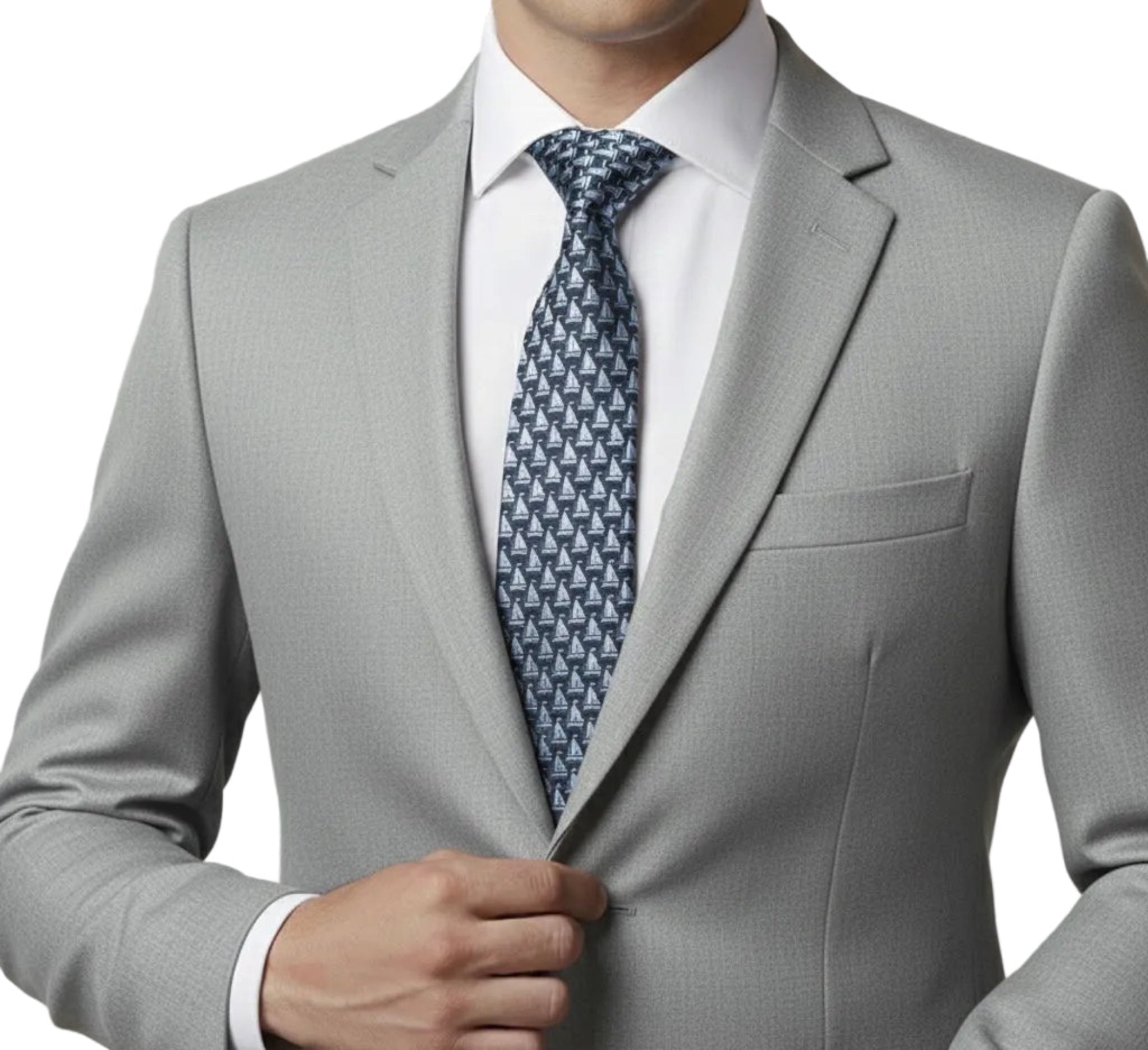 The Sailing Edit – Harbor Navy Silk Tie