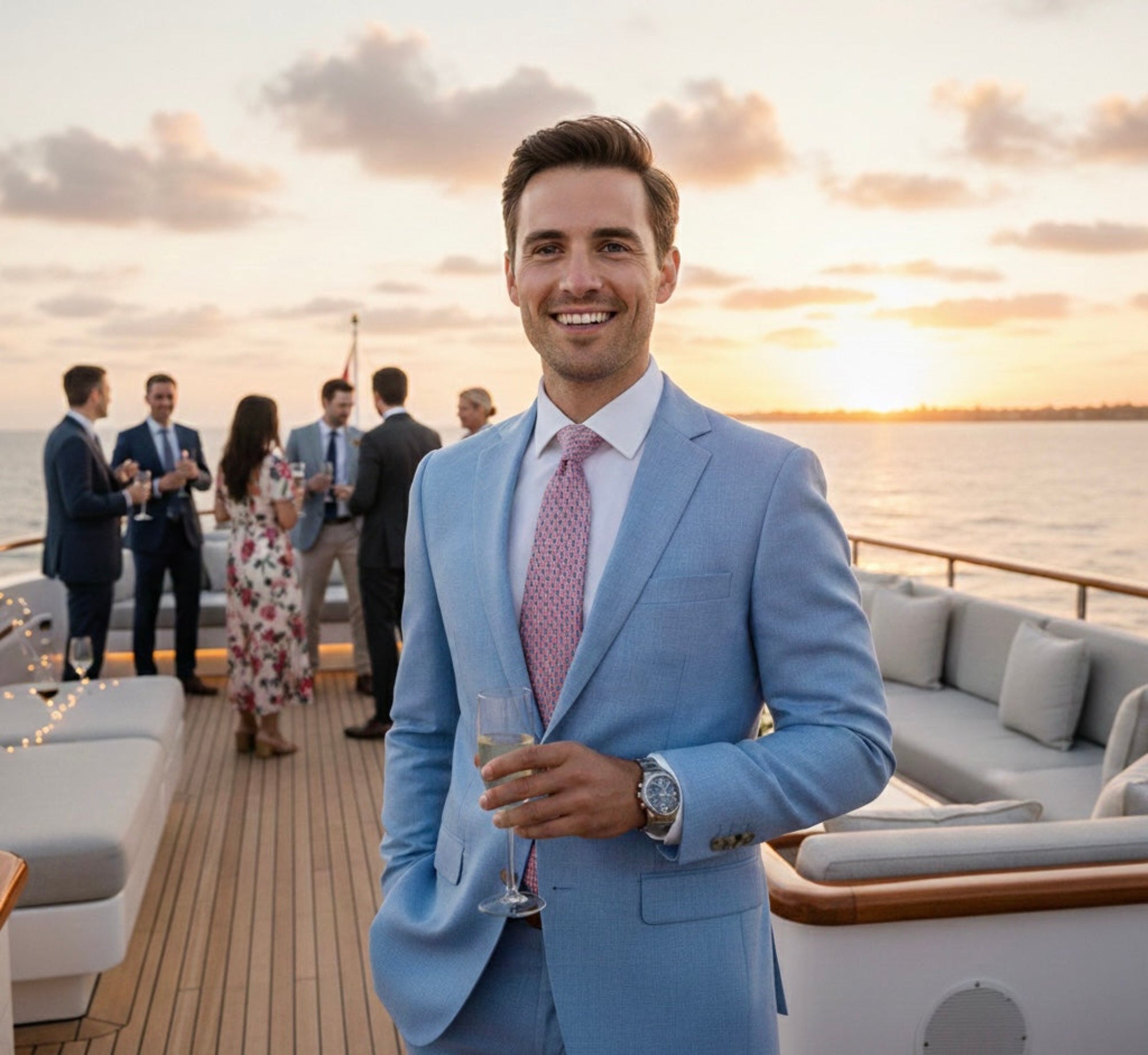 The Sailing Edit – Soft Coral Pink Silk Tie