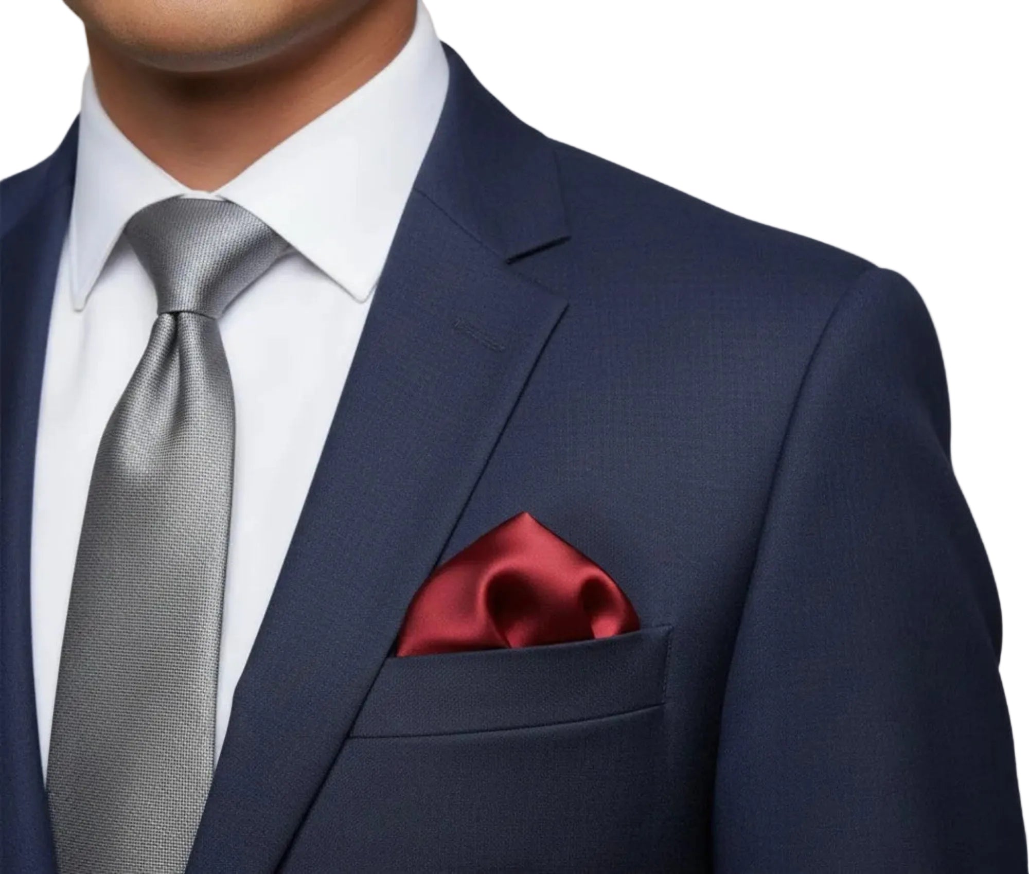 The Crimson Rose Silk Pocket Square