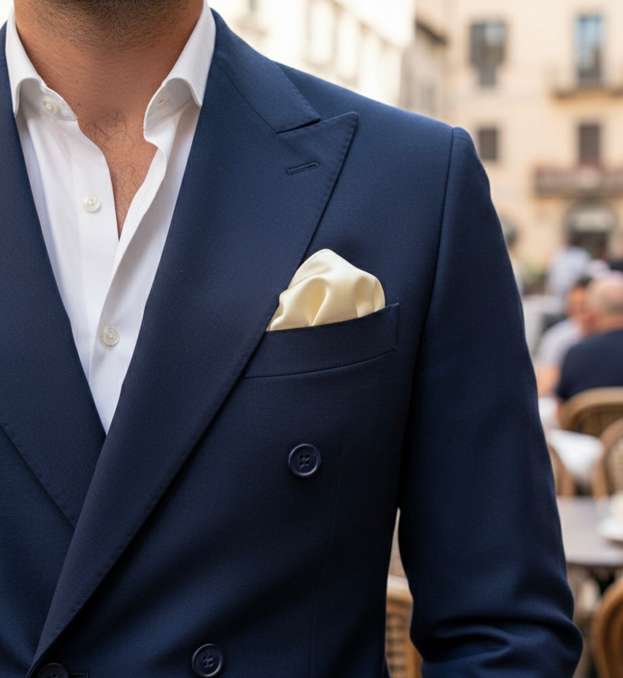 The Light Cream Silk Fold