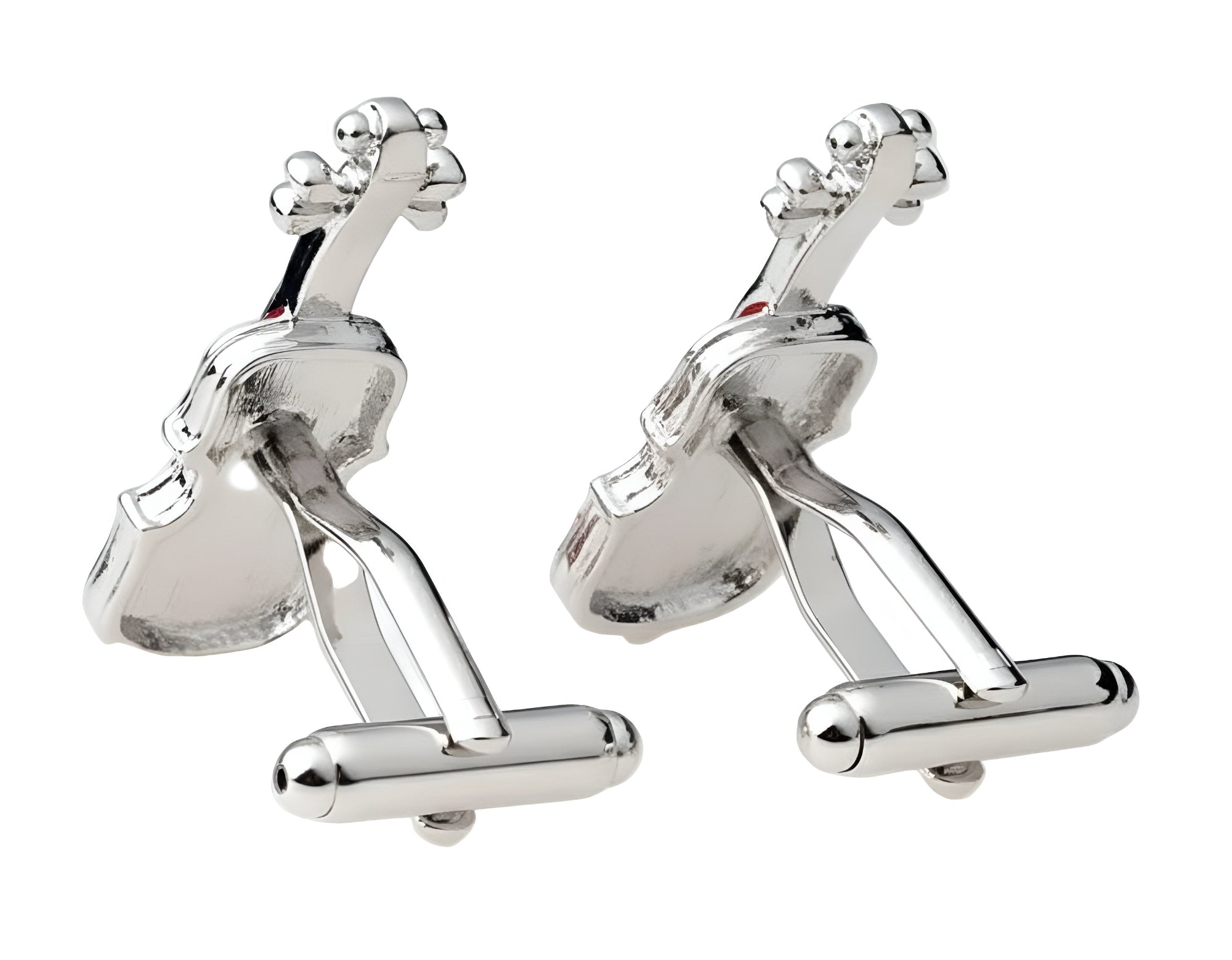 Red Violin Cufflinks — Elegance in Every Note